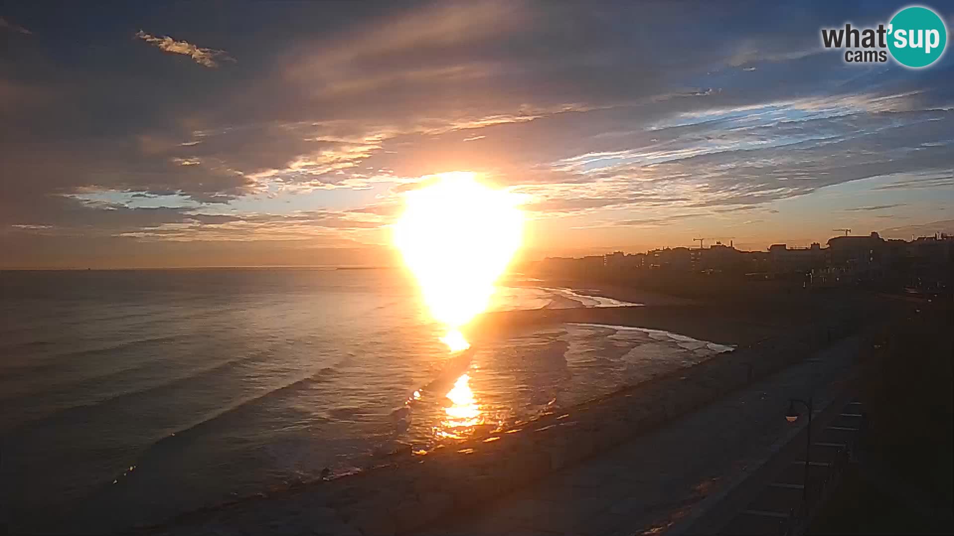 Webcam Caorle Ponente – Blick von Marinai di Caorle