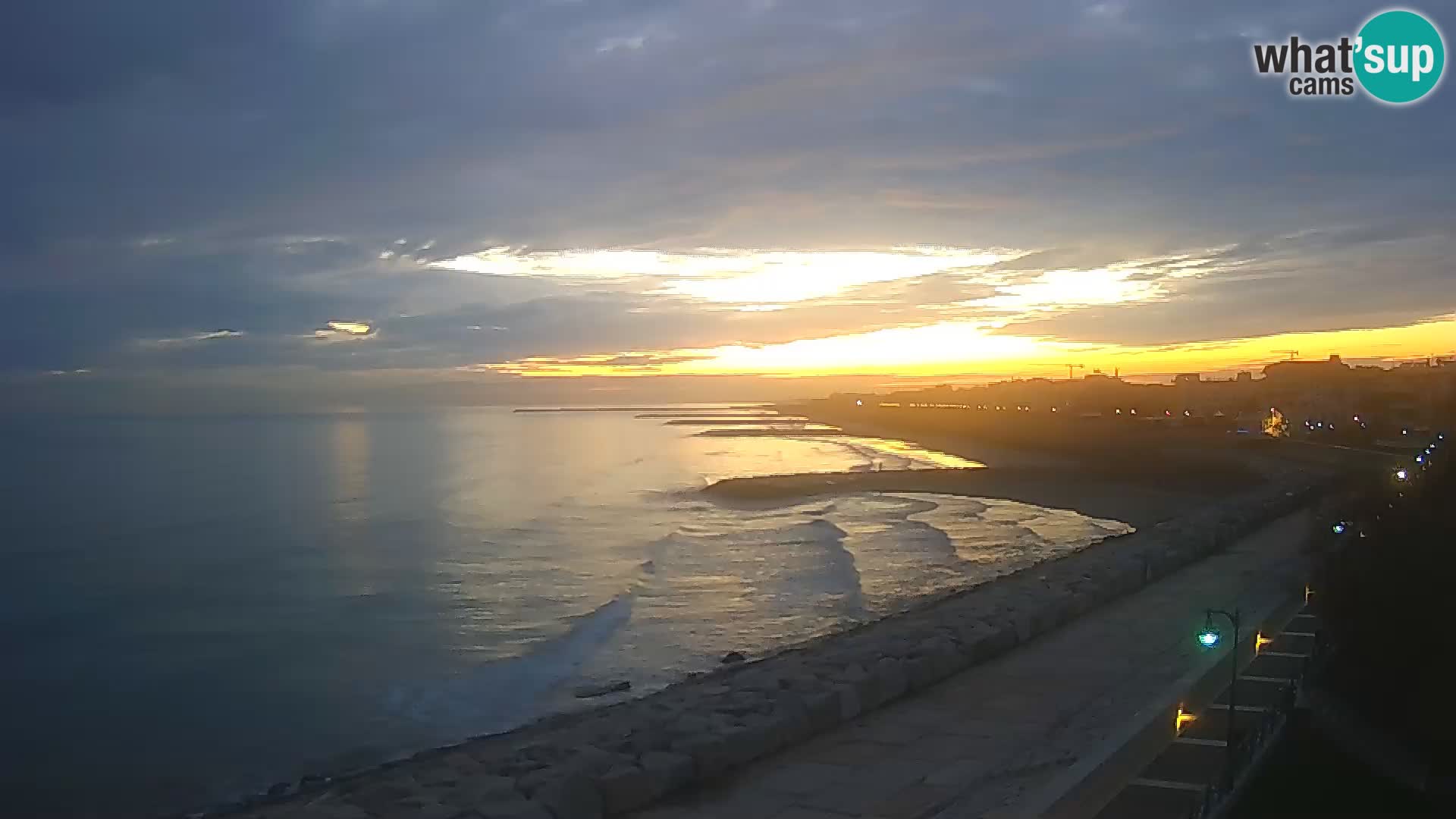 Webcam Caorle Ponente – Blick von Marinai di Caorle