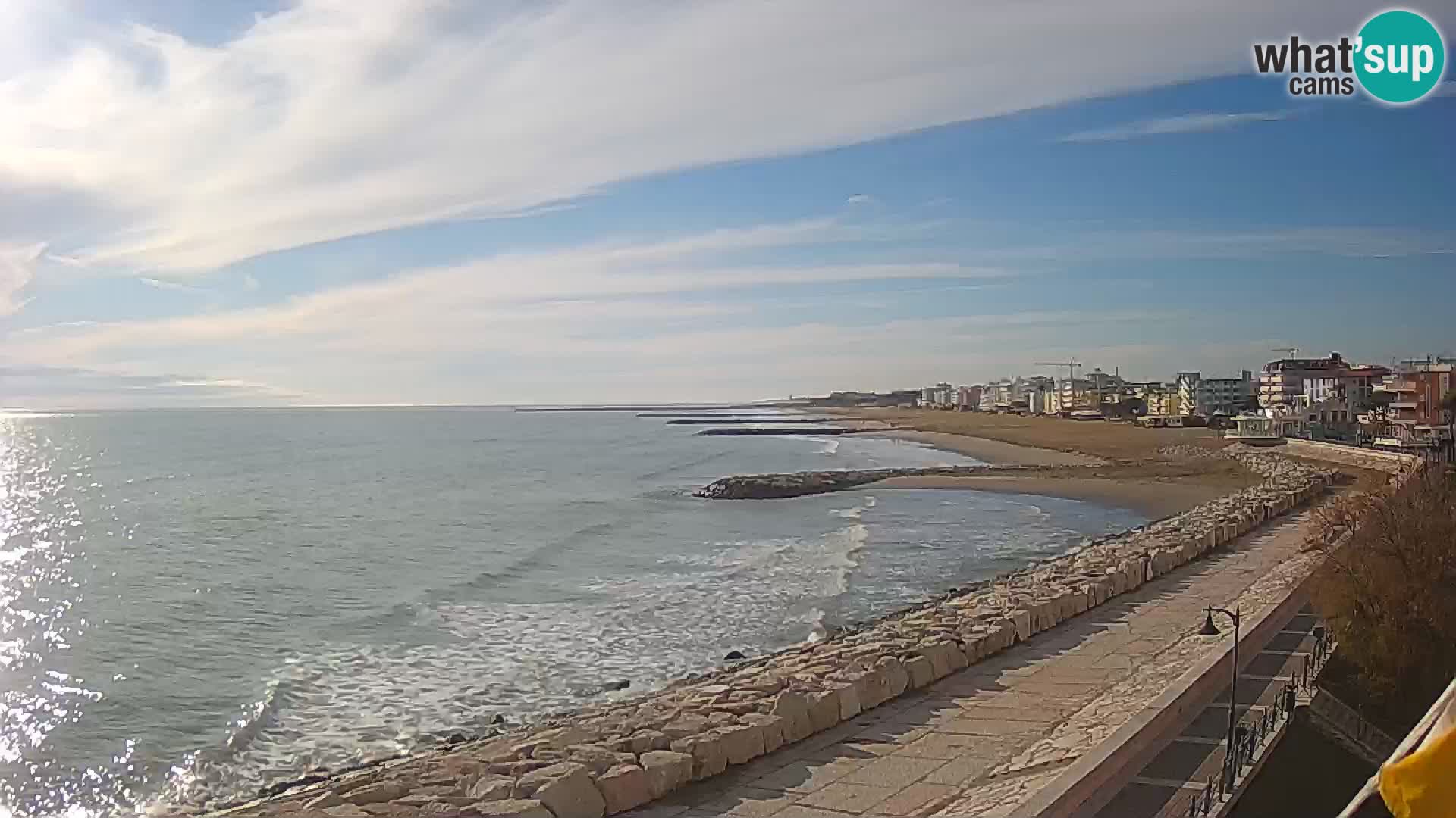 Webcam Caorle Ponente – Blick von Marinai di Caorle
