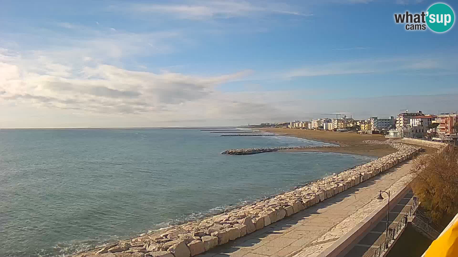 Webcam Caorle Ponente – Vue depuis les Marinai di Caorle