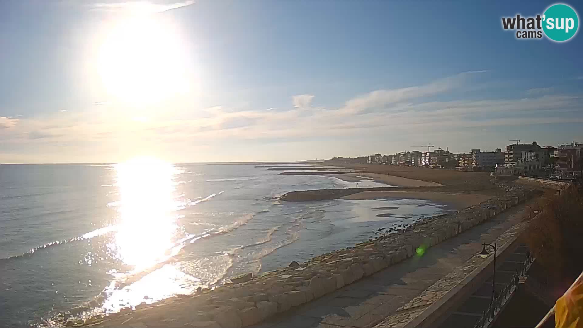 Webcam Caorle Ponente – Vue depuis les Marinai di Caorle