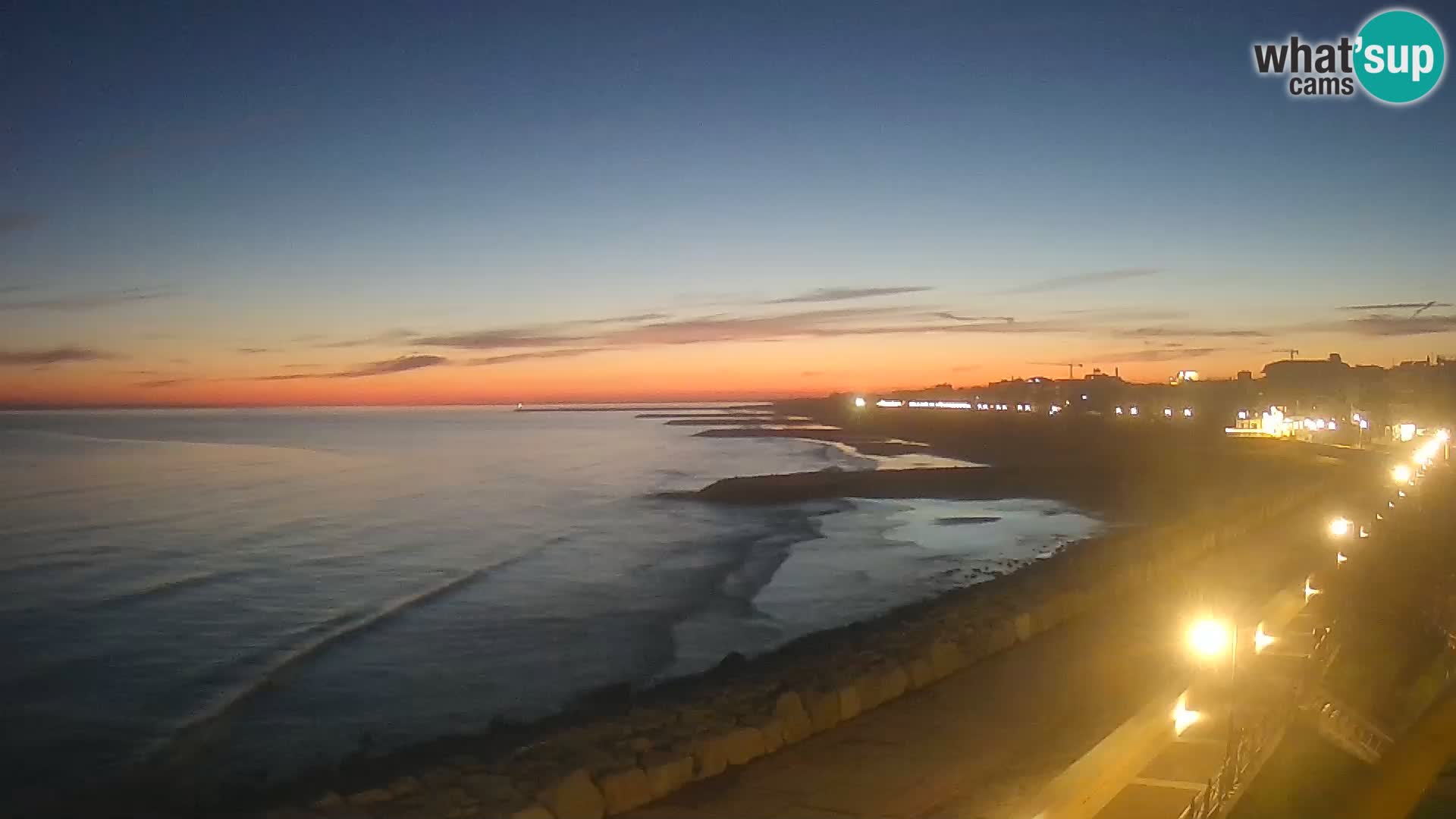 Webcam Caorle Ponente – Blick von Marinai di Caorle