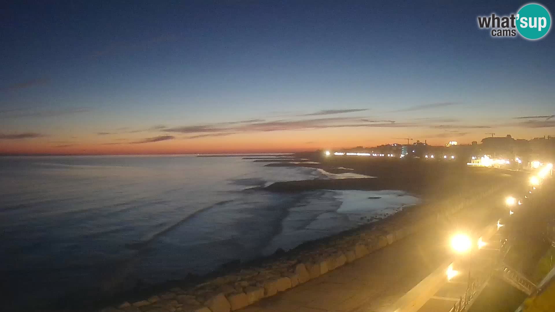 Webcam Caorle Ponente – Vue depuis les Marinai di Caorle