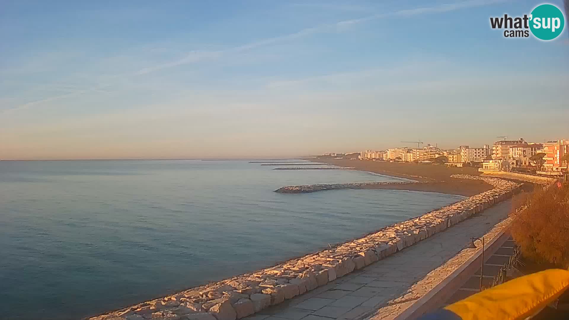 Webcam Caorle Ponente – Vue depuis les Marinai di Caorle