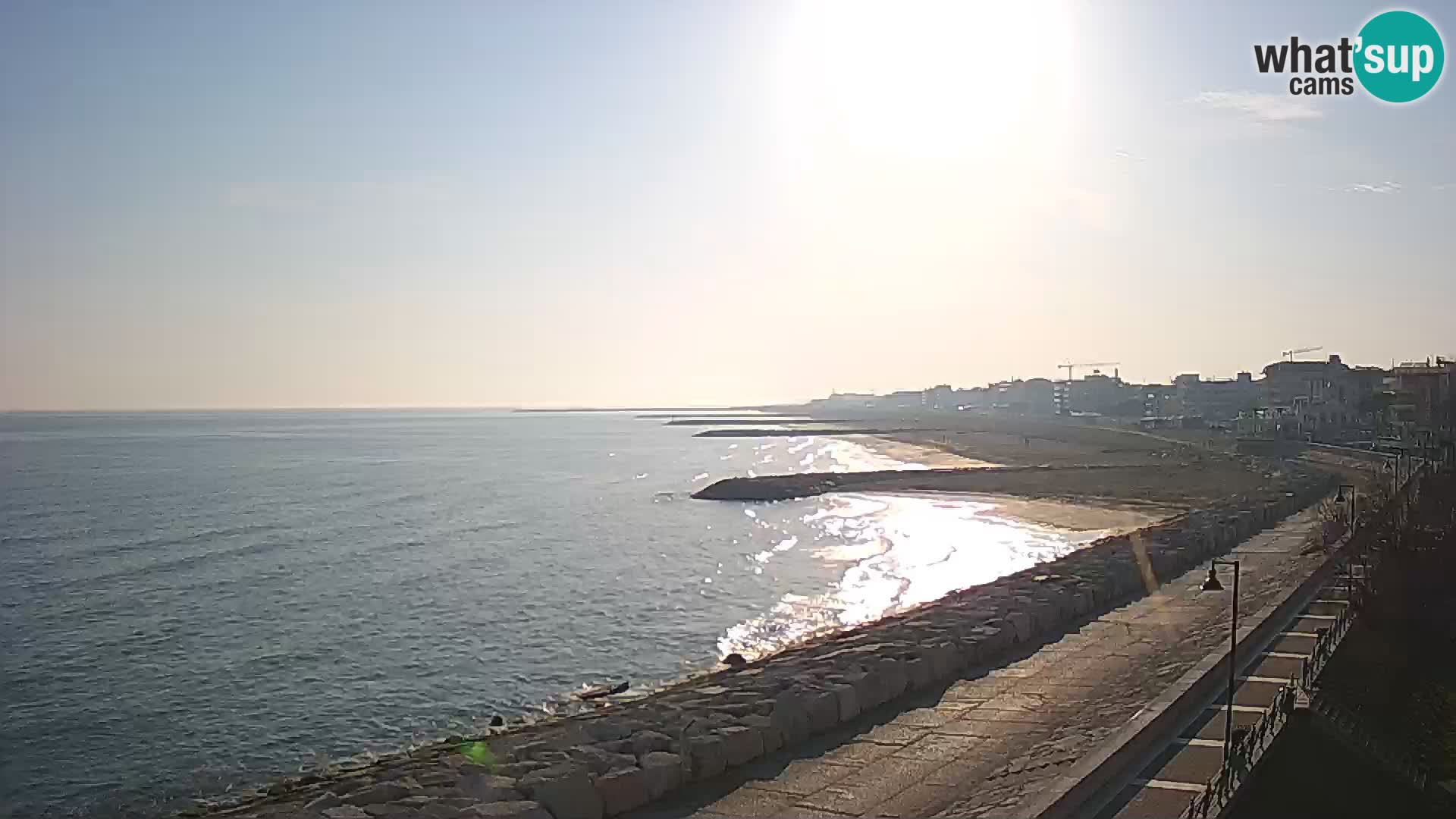 Webcam Caorle Ponente – Blick von Marinai di Caorle