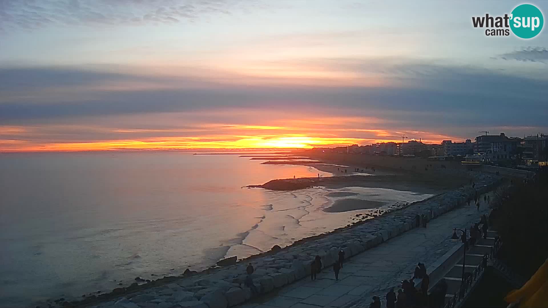 Webcam Caorle Ponente – Blick von Marinai di Caorle