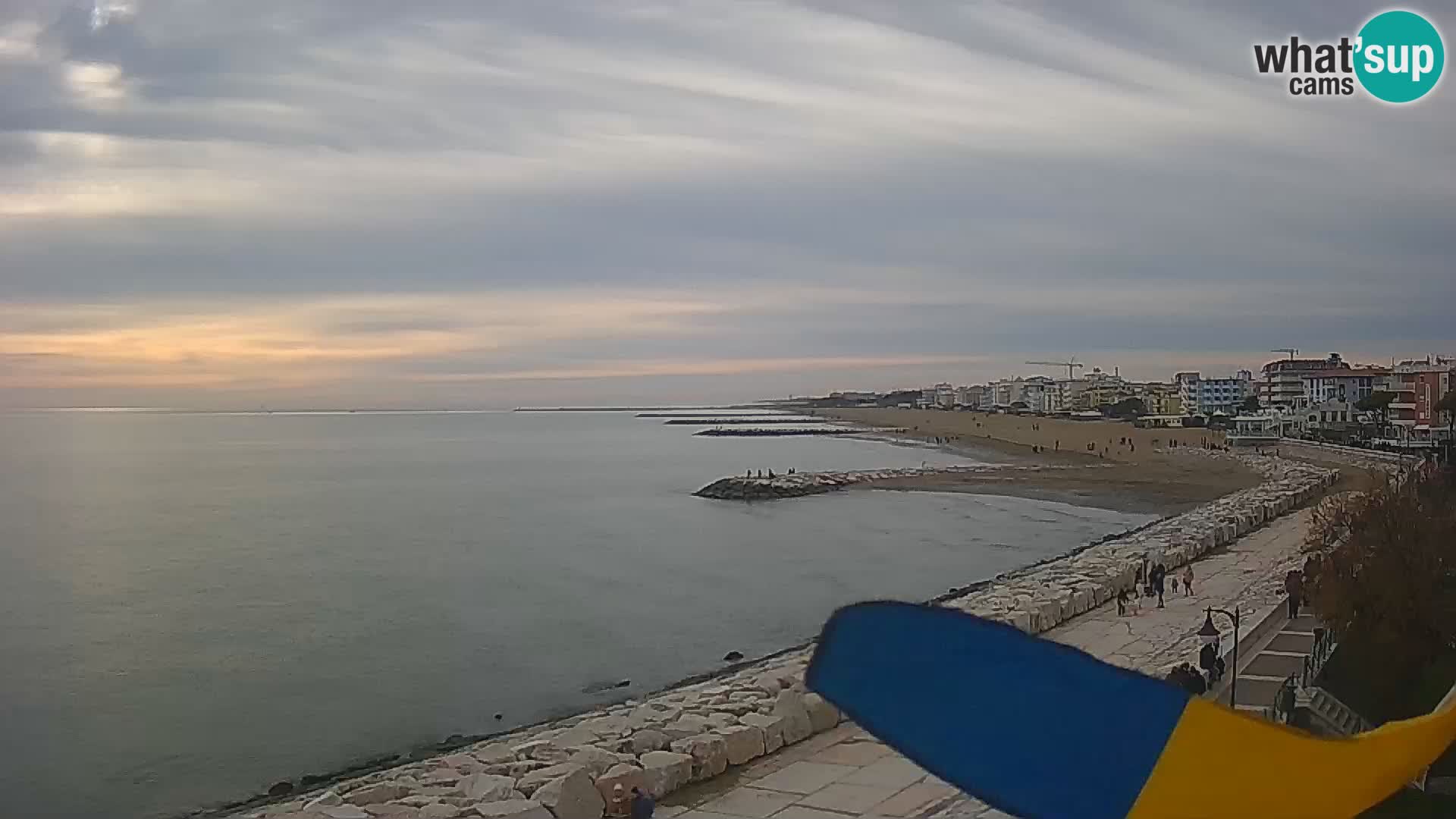 Webcam Caorle Ponente – Vue depuis les Marinai di Caorle