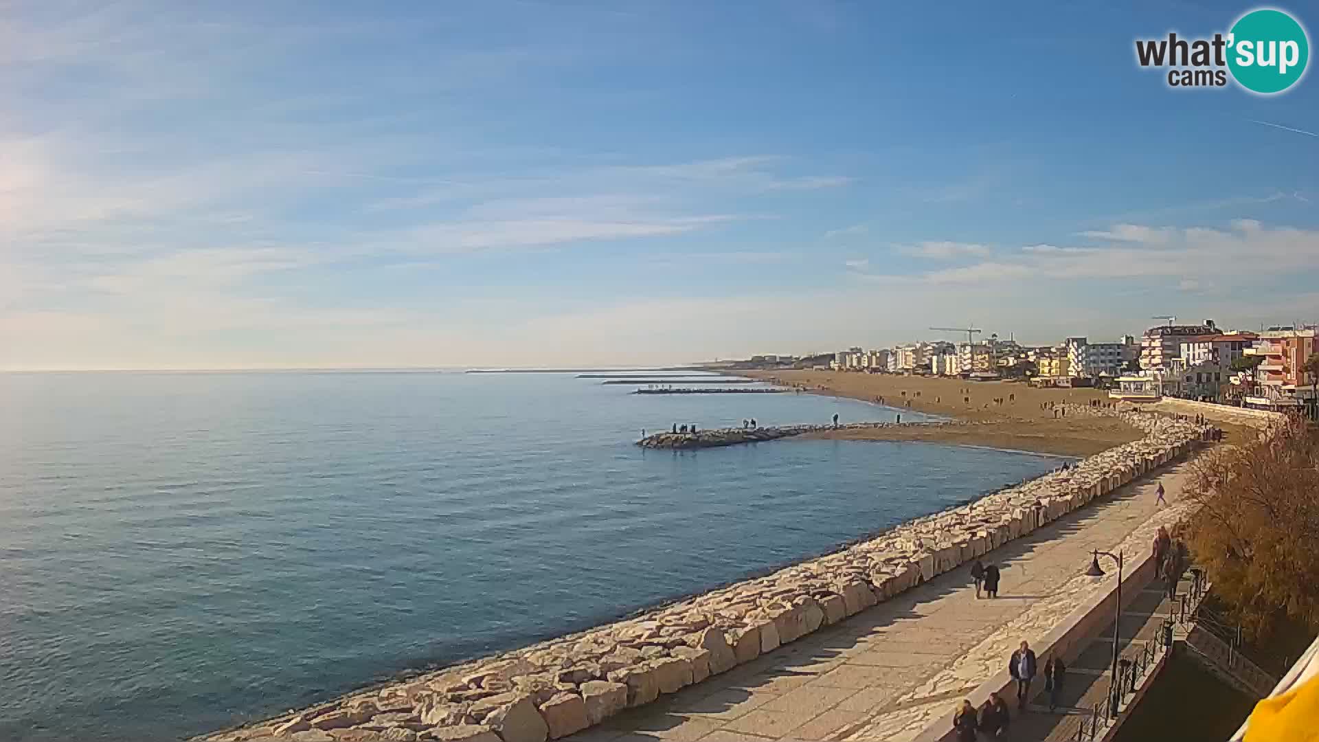 Webcam Caorle Ponente – Vue depuis les Marinai di Caorle