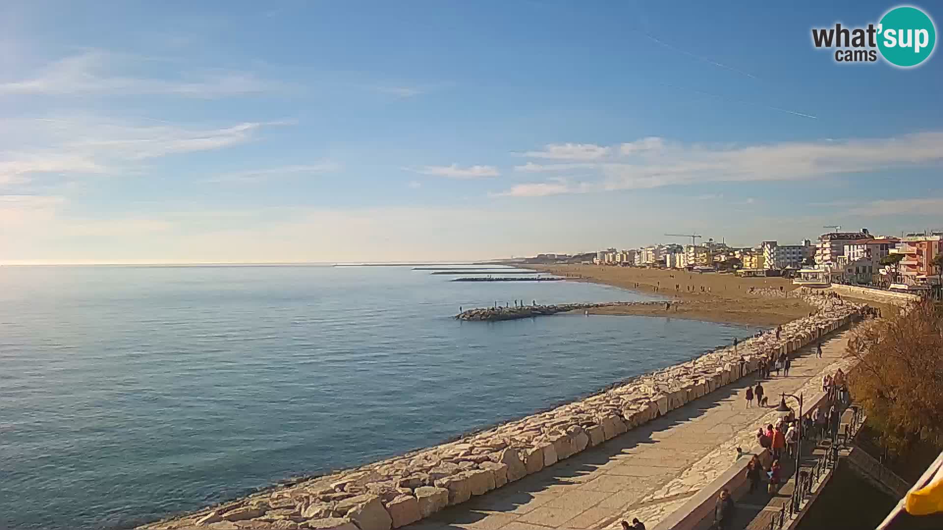 Webcam Caorle Ponente – Blick von Marinai di Caorle