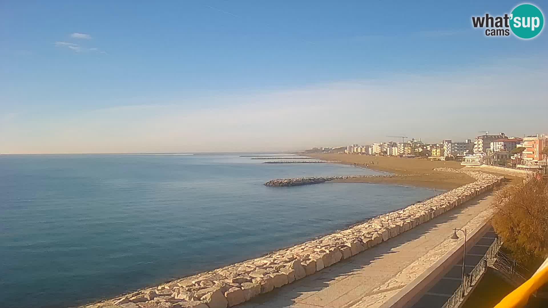 Webcam Caorle Ponente – Blick von Marinai di Caorle