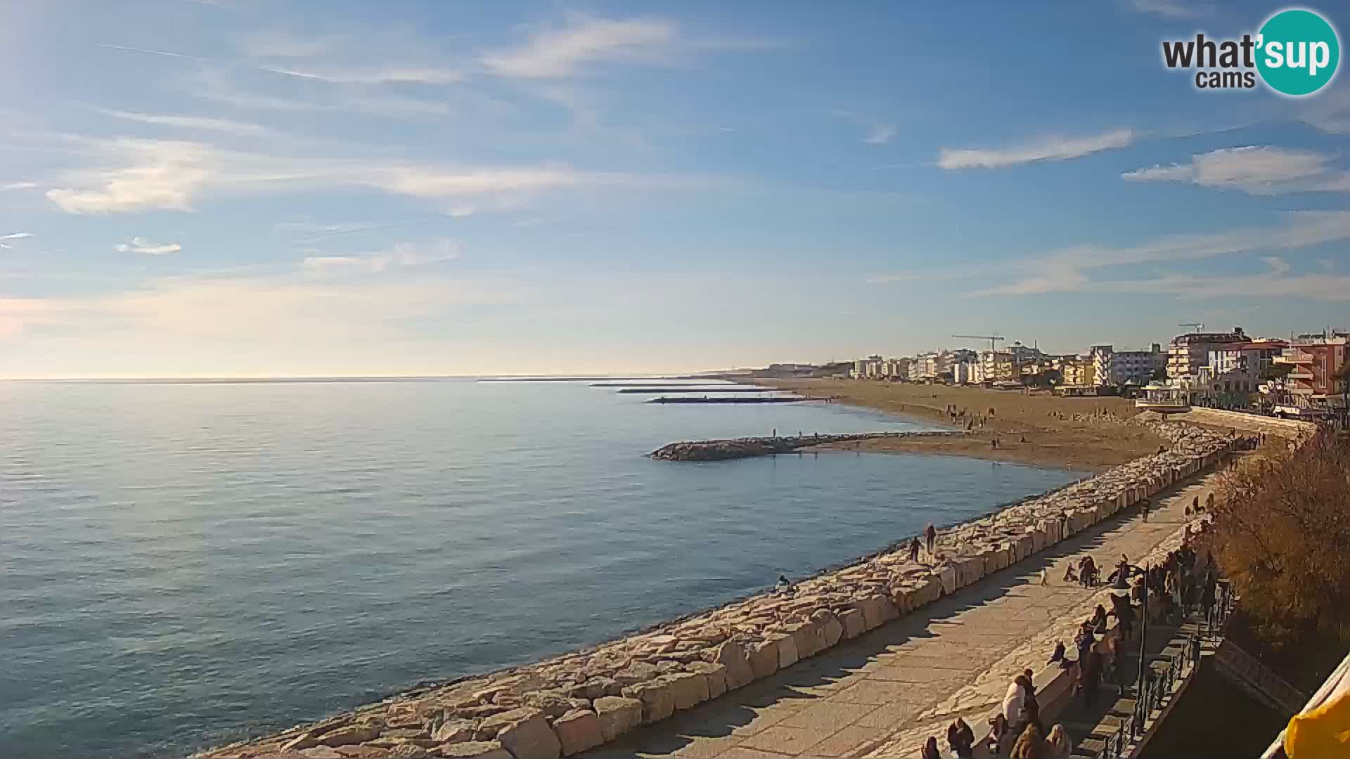 Webcam Caorle Ponente – Vue depuis les Marinai di Caorle