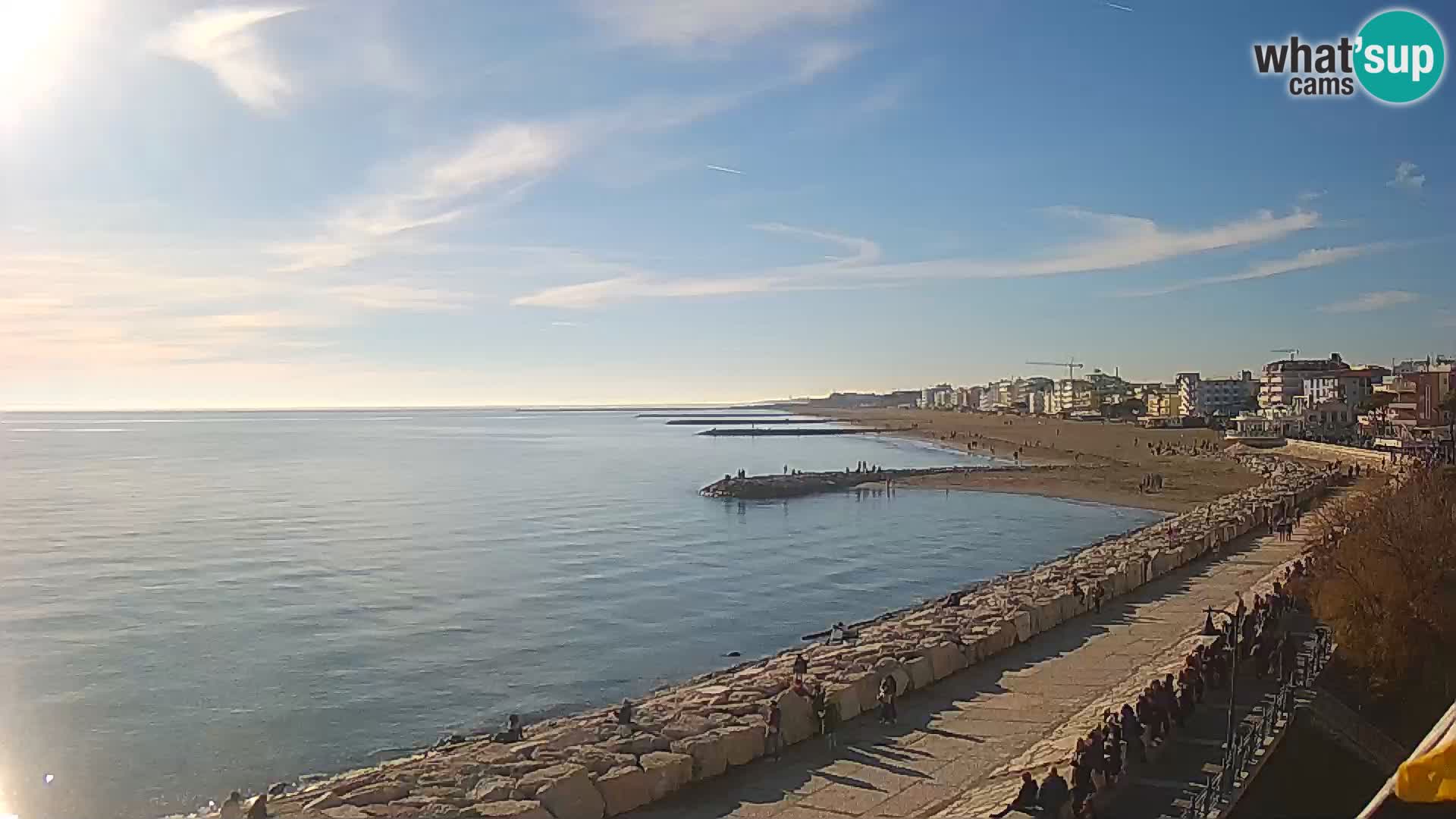 Webcam Caorle Ponente – Blick von Marinai di Caorle