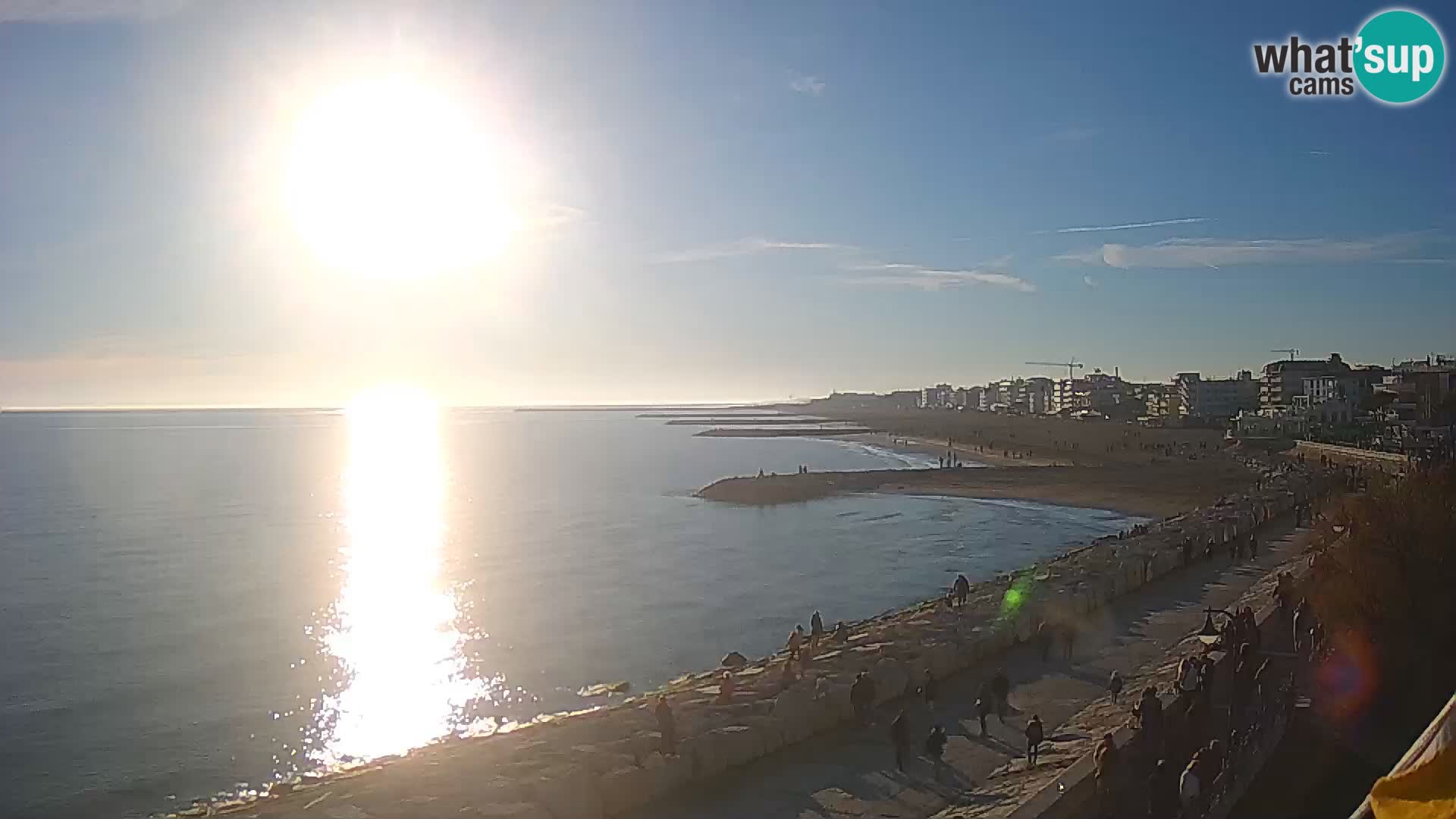 Webcam Caorle Ponente – Vue depuis les Marinai di Caorle