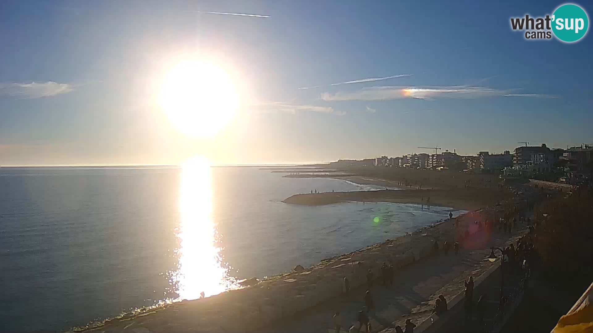 Webcam Caorle Ponente – Vue depuis les Marinai di Caorle