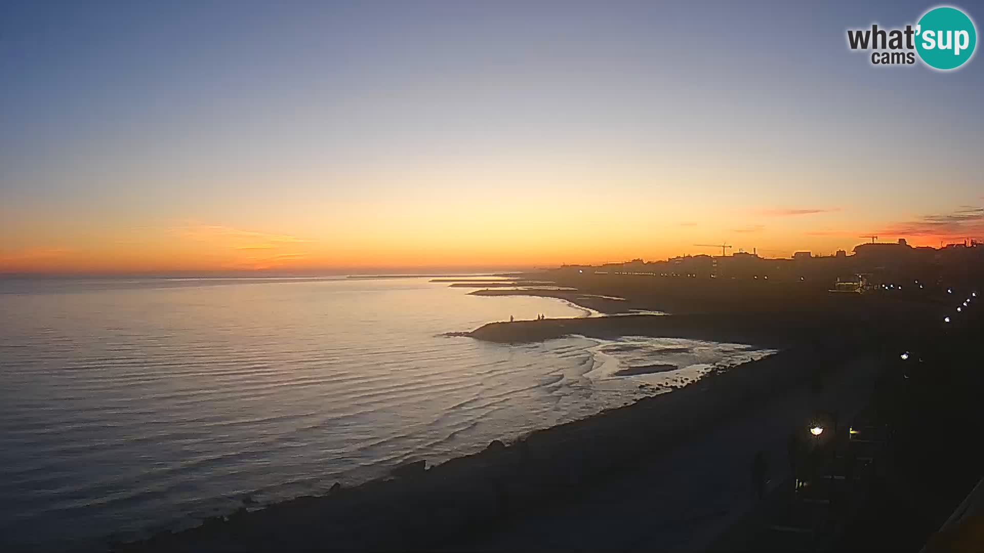 Webcam Caorle Ponente – Blick von Marinai di Caorle