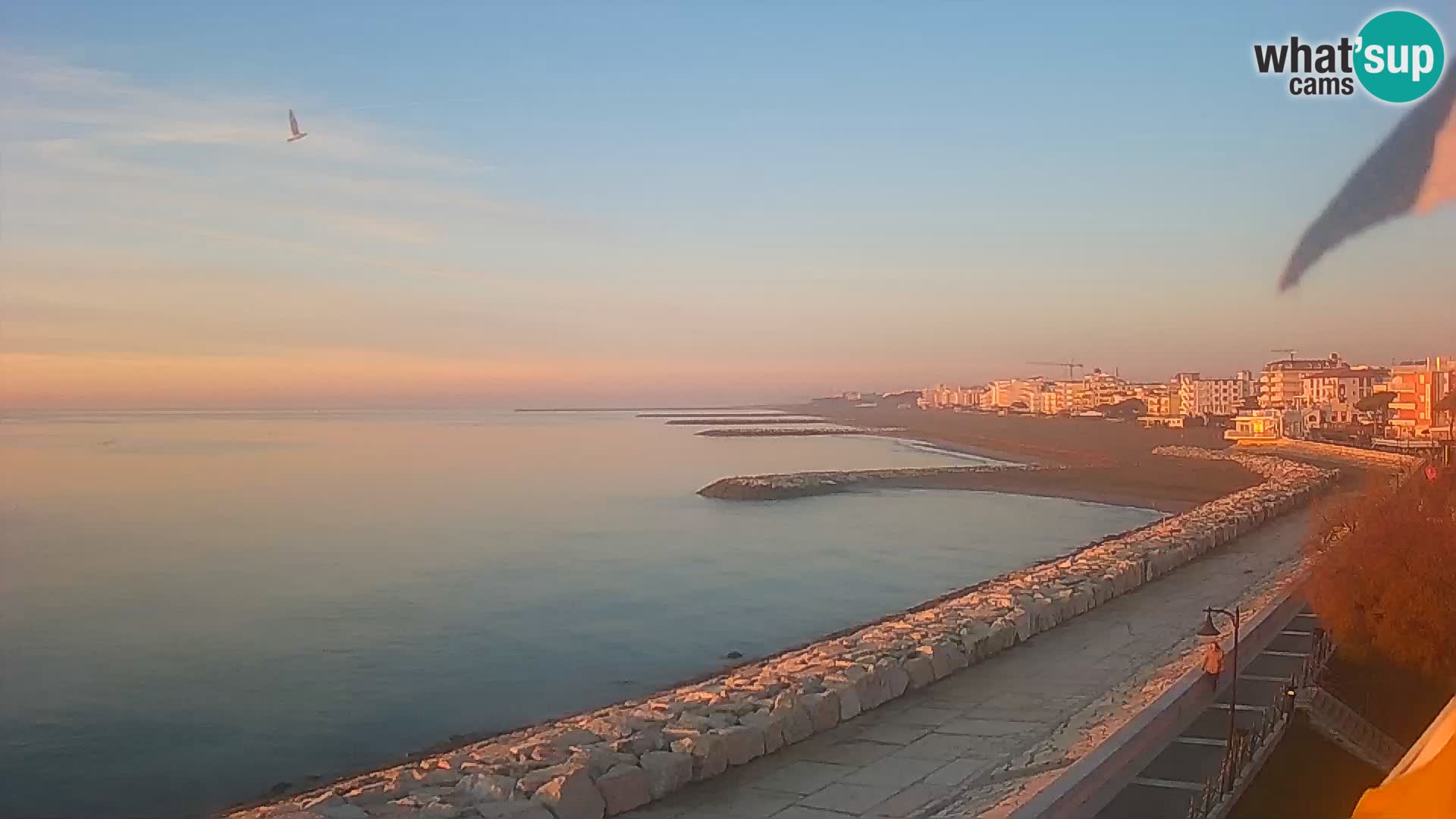 Webcam Caorle Ponente – Blick von Marinai di Caorle