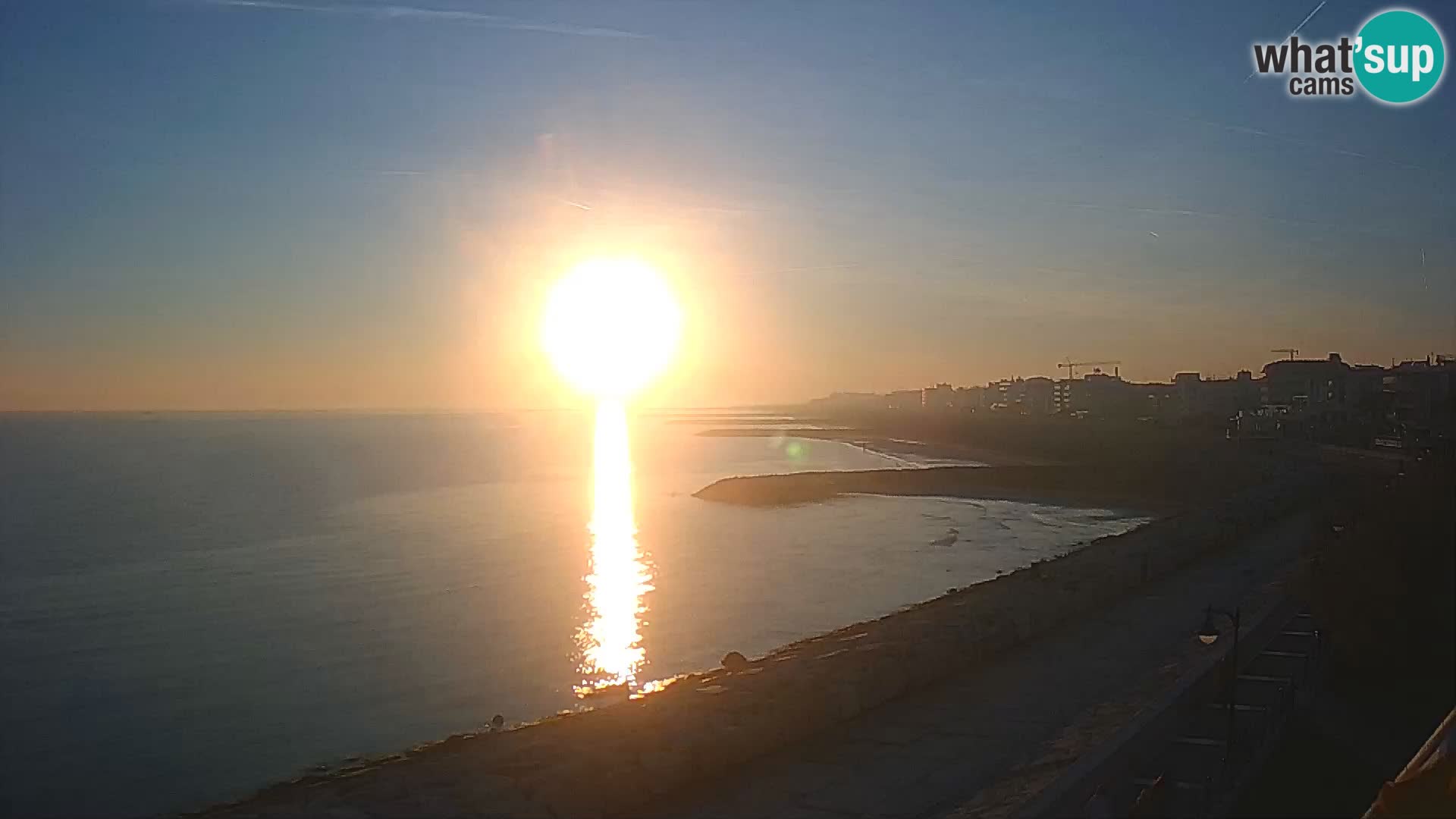 Webcam Caorle Ponente – Blick von Marinai di Caorle