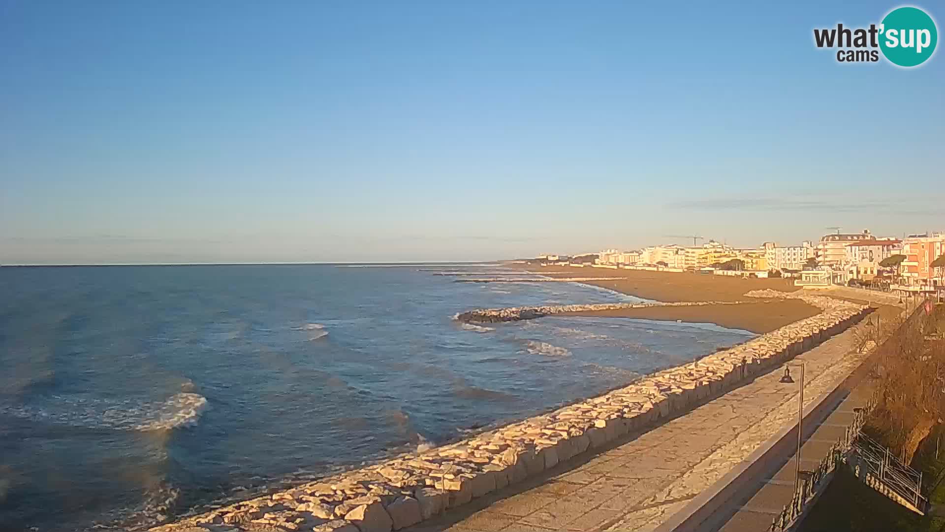 Webcam Caorle Ponente – Blick von Marinai di Caorle