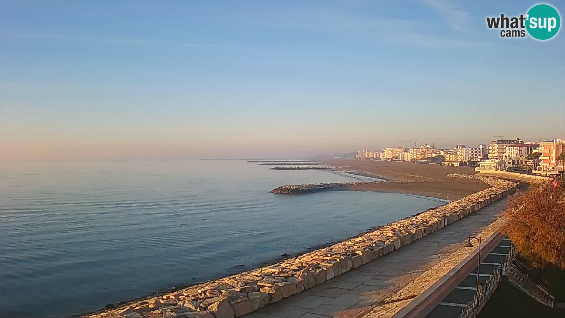 Webcam Caorle Ponente – Vue depuis les Marinai di Caorle