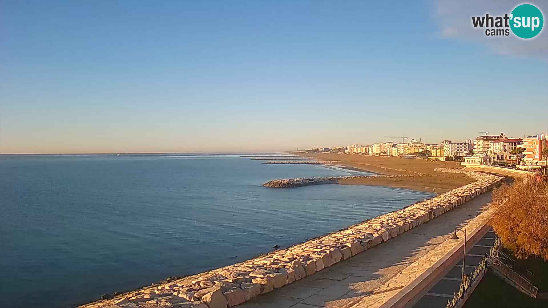 Webcam Caorle Ponente – Vue depuis les Marinai di Caorle