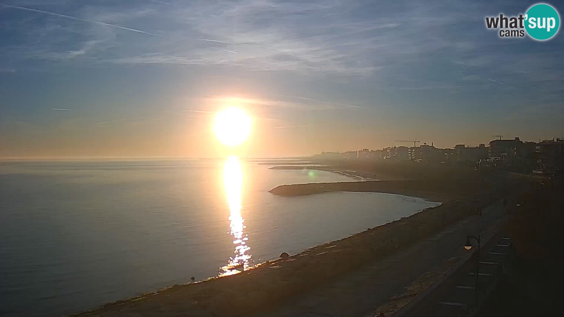 Webcam Caorle Ponente – Vue depuis les Marinai di Caorle