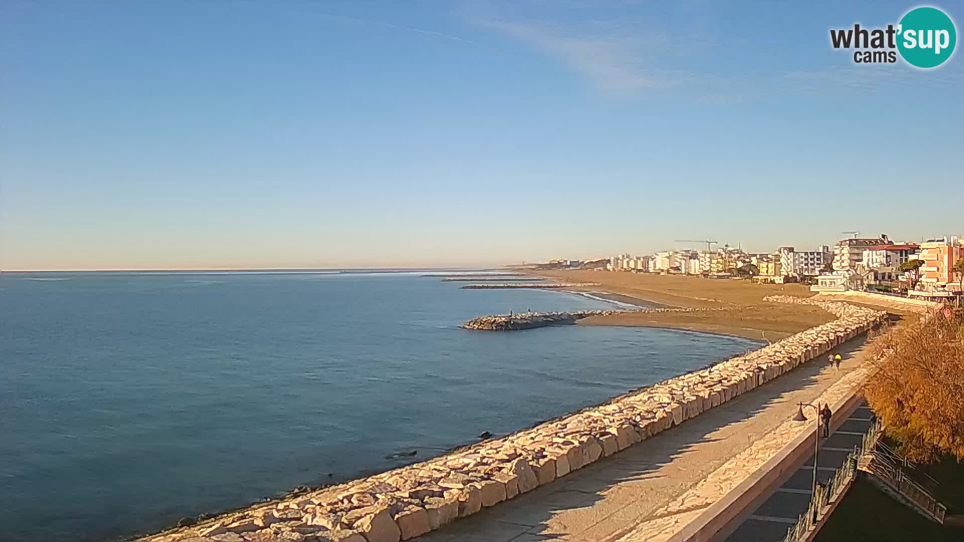 Webcam Caorle Ponente – Blick von Marinai di Caorle