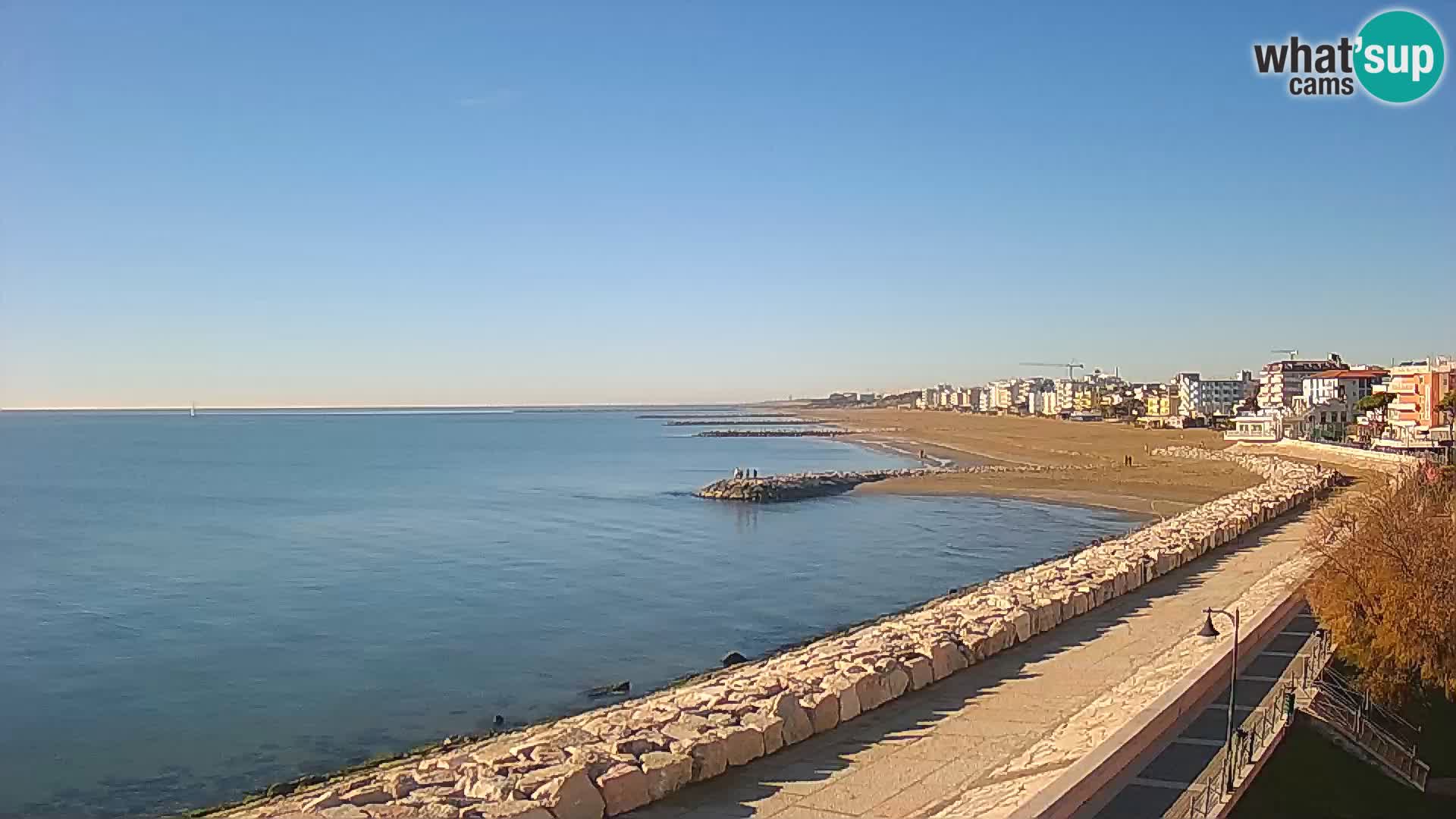 Webcam Caorle Ponente – Blick von Marinai di Caorle