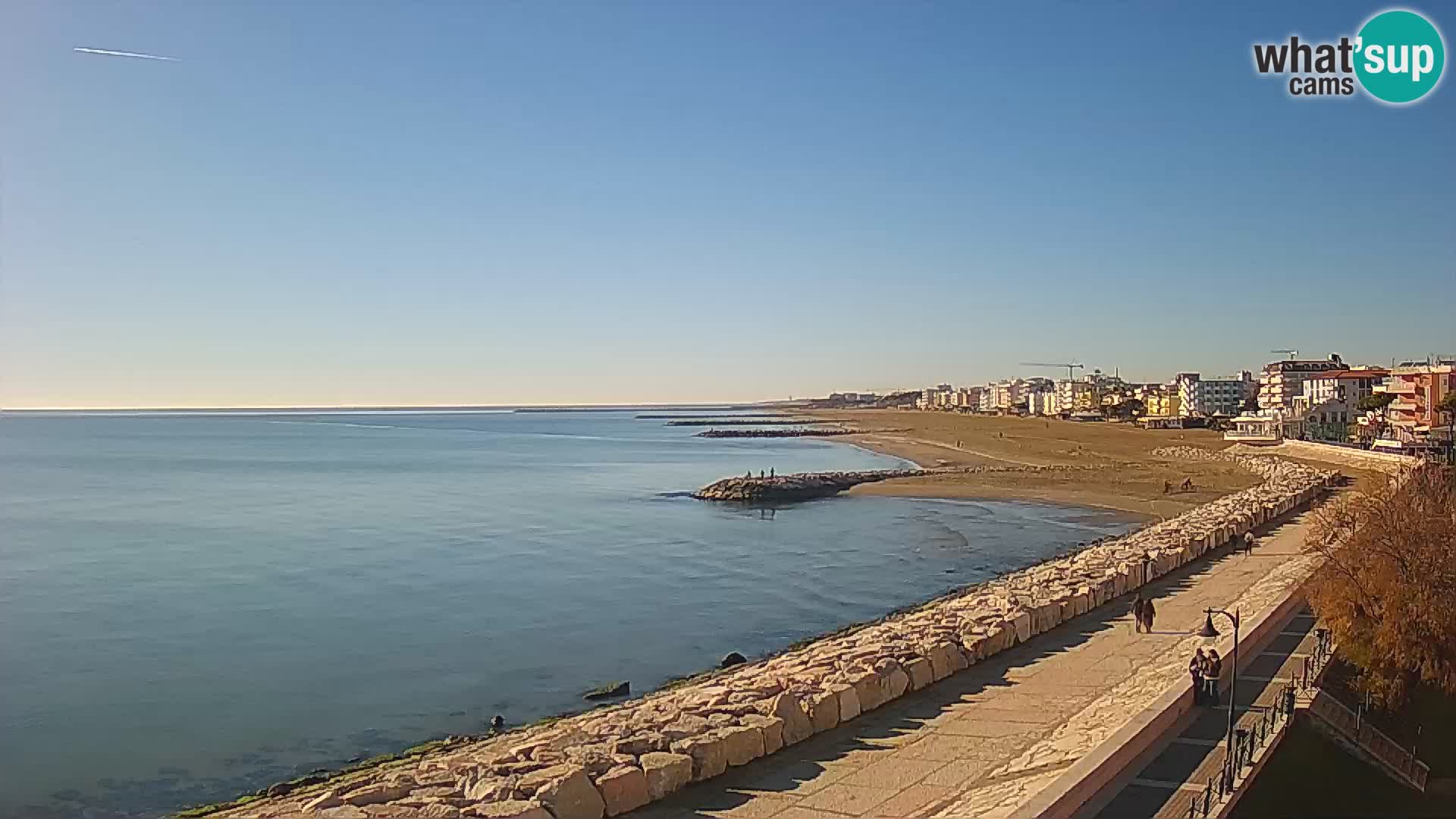 Webcam Caorle Ponente – Vue depuis les Marinai di Caorle