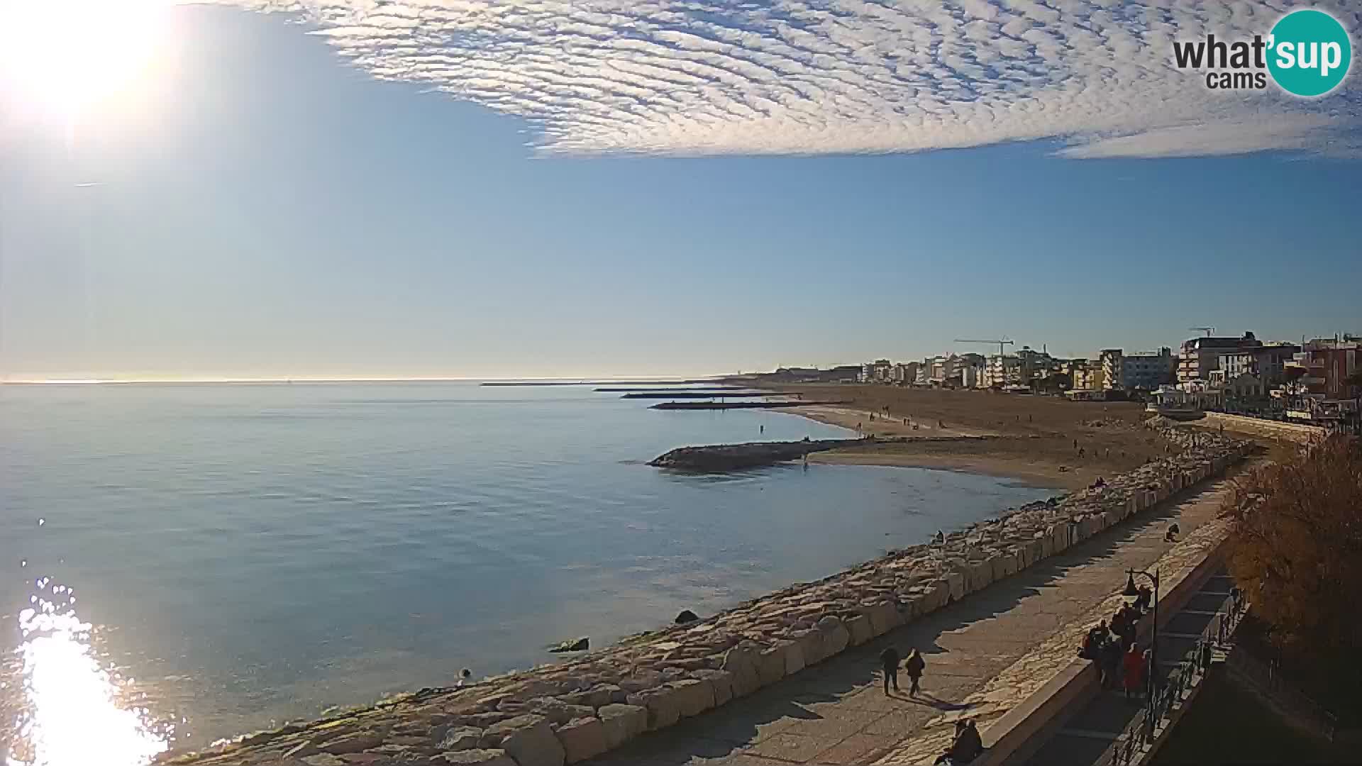 Webcam Caorle Ponente – Blick von Marinai di Caorle