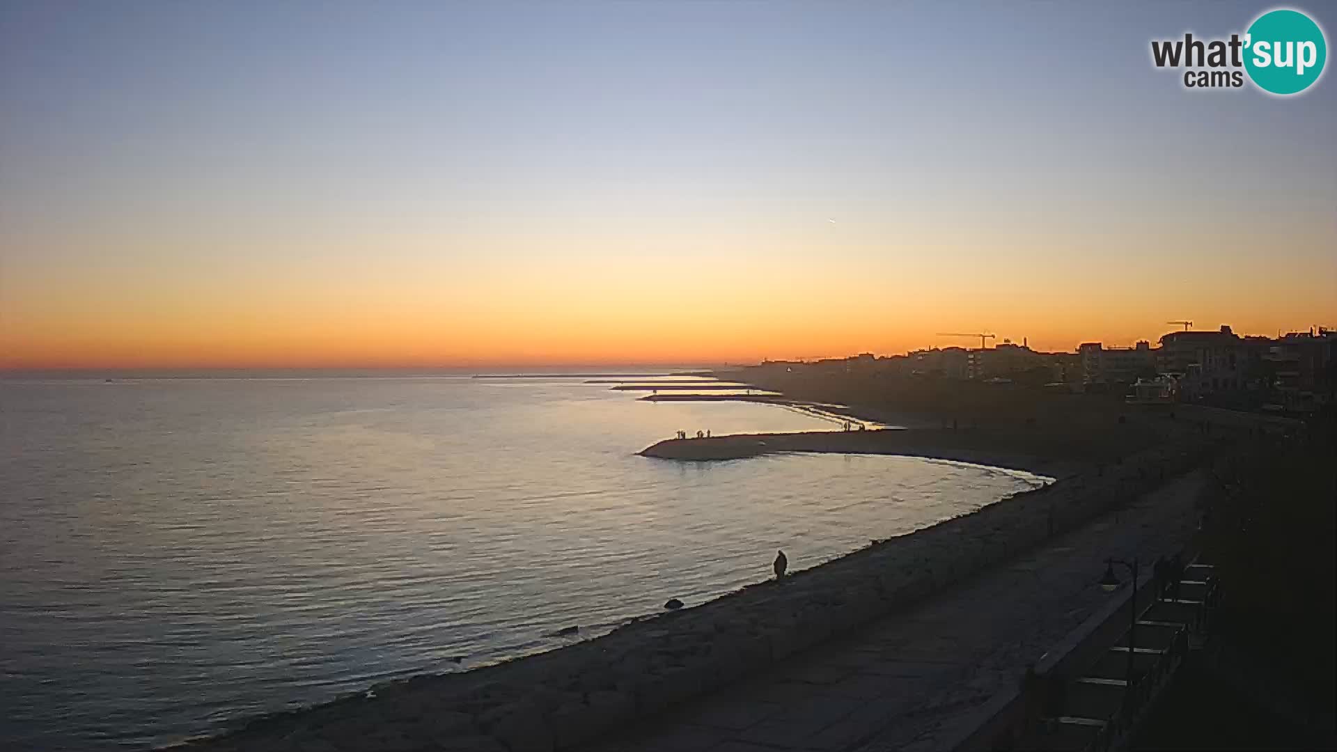 Webcam Caorle Ponente – Vue depuis les Marinai di Caorle