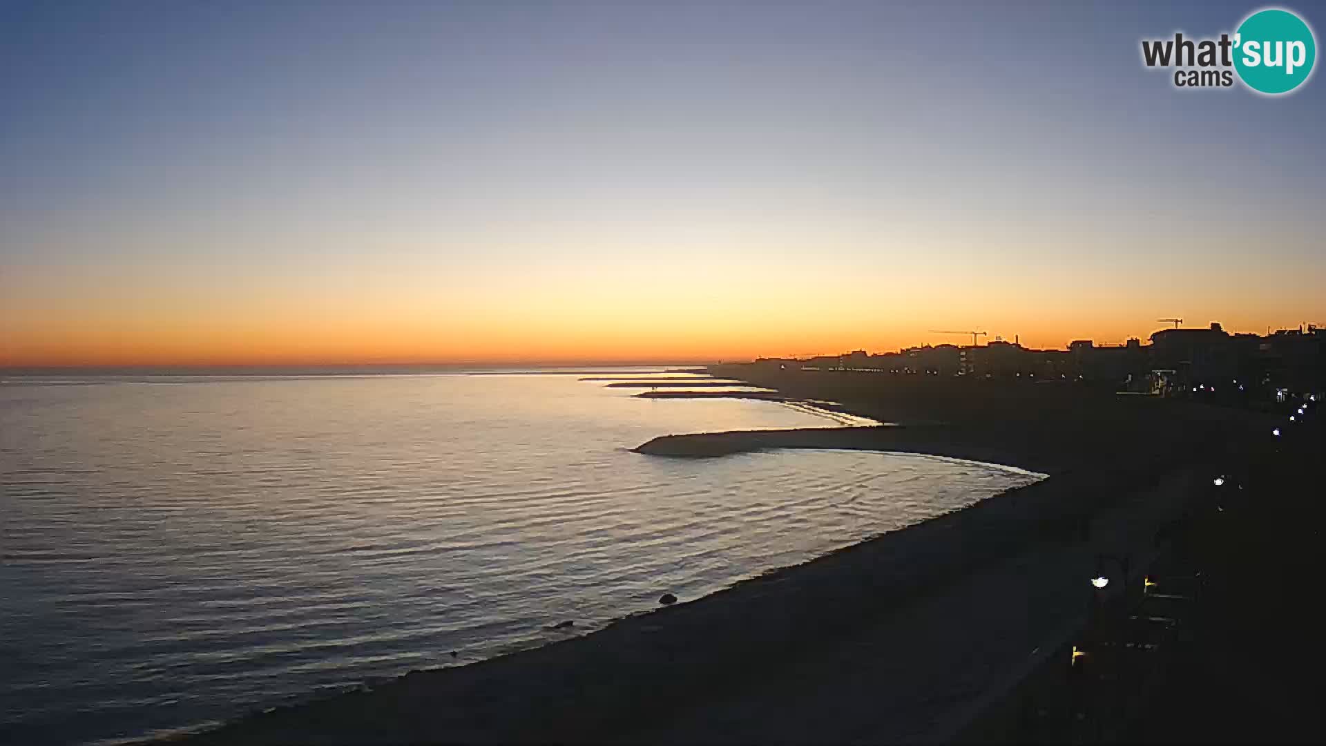 Webcam Caorle Ponente – Vue depuis les Marinai di Caorle