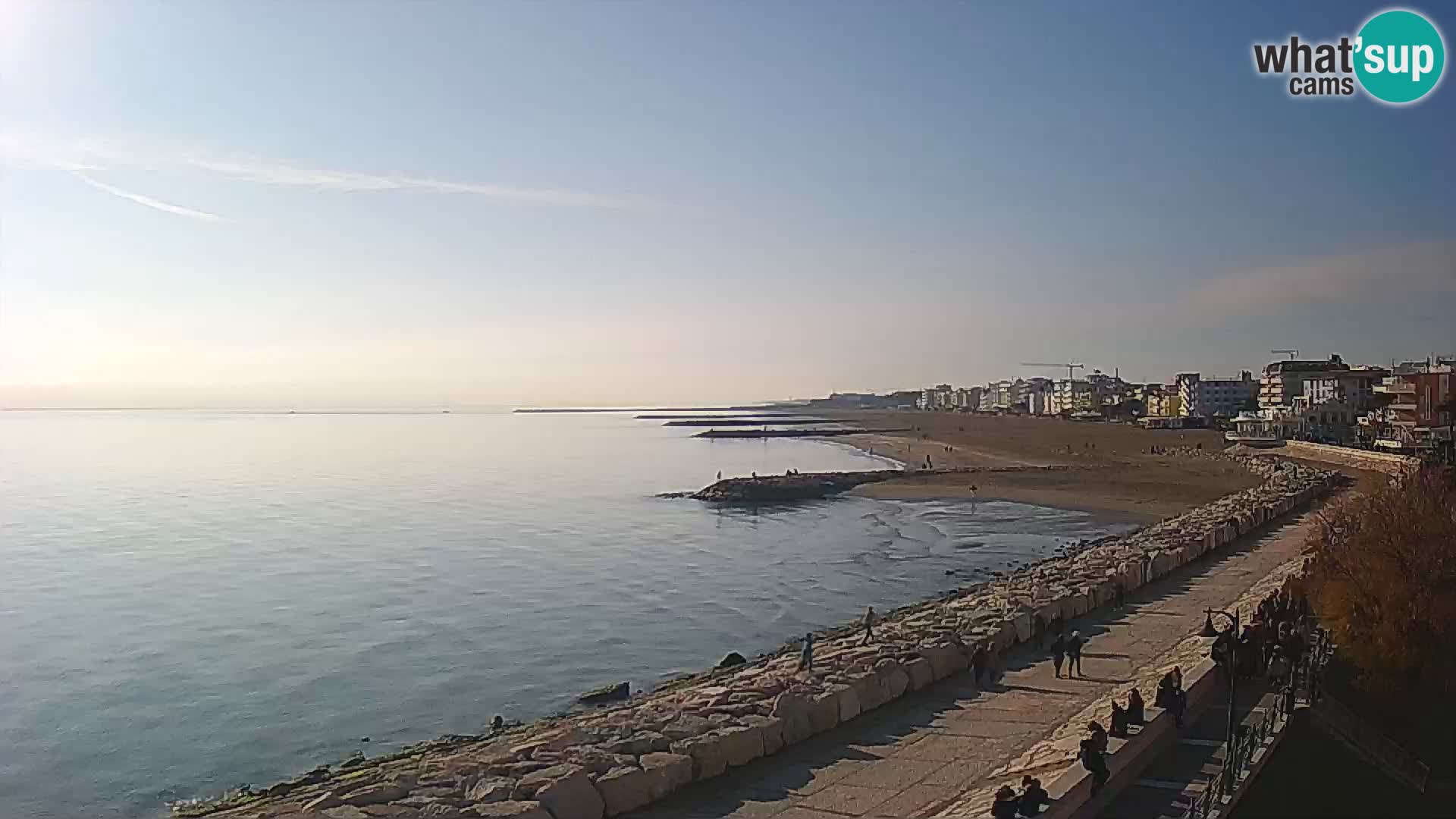 Webcam Caorle Ponente – Vue depuis les Marinai di Caorle