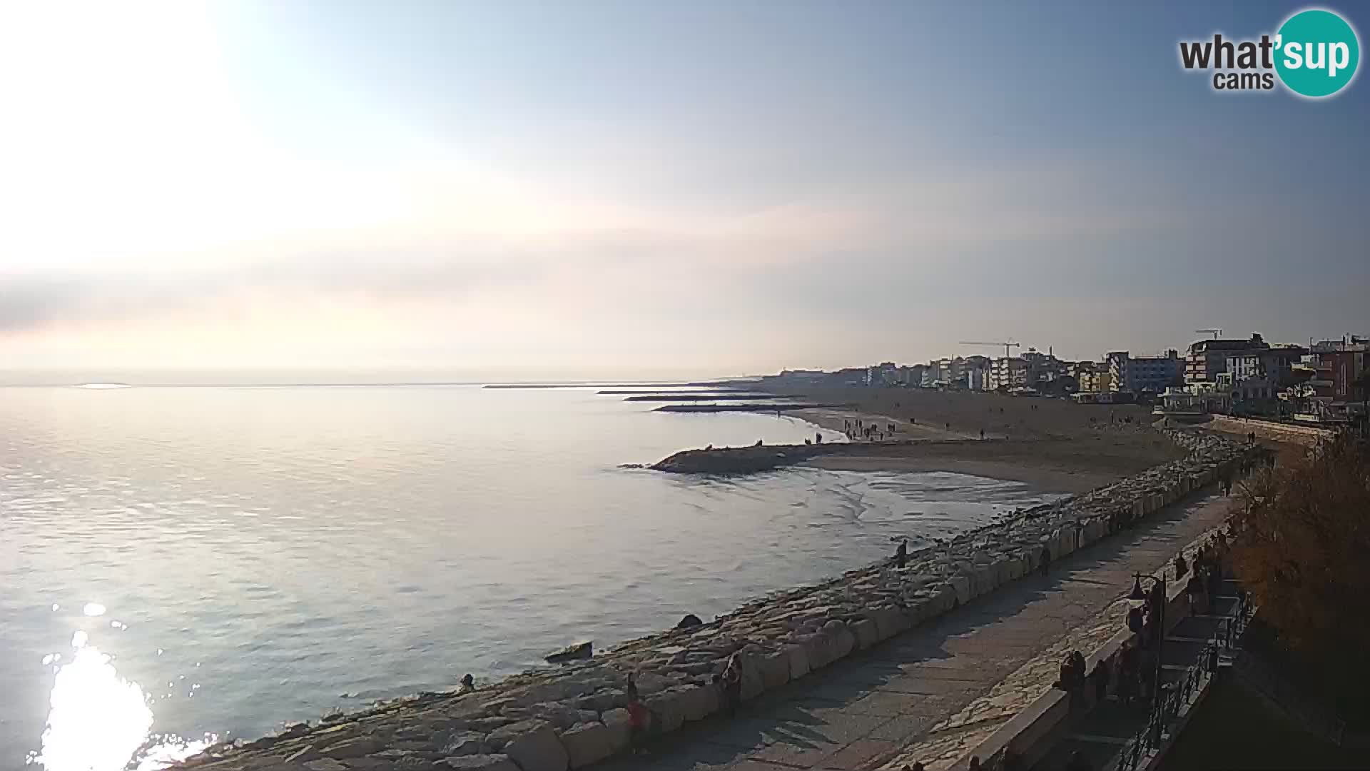 Webcam Caorle Ponente – Blick von Marinai di Caorle