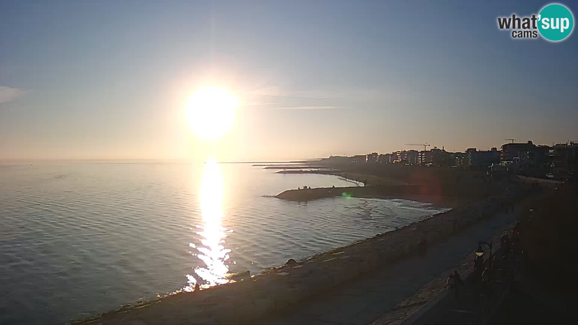 Webcam Caorle Ponente – Vue depuis les Marinai di Caorle
