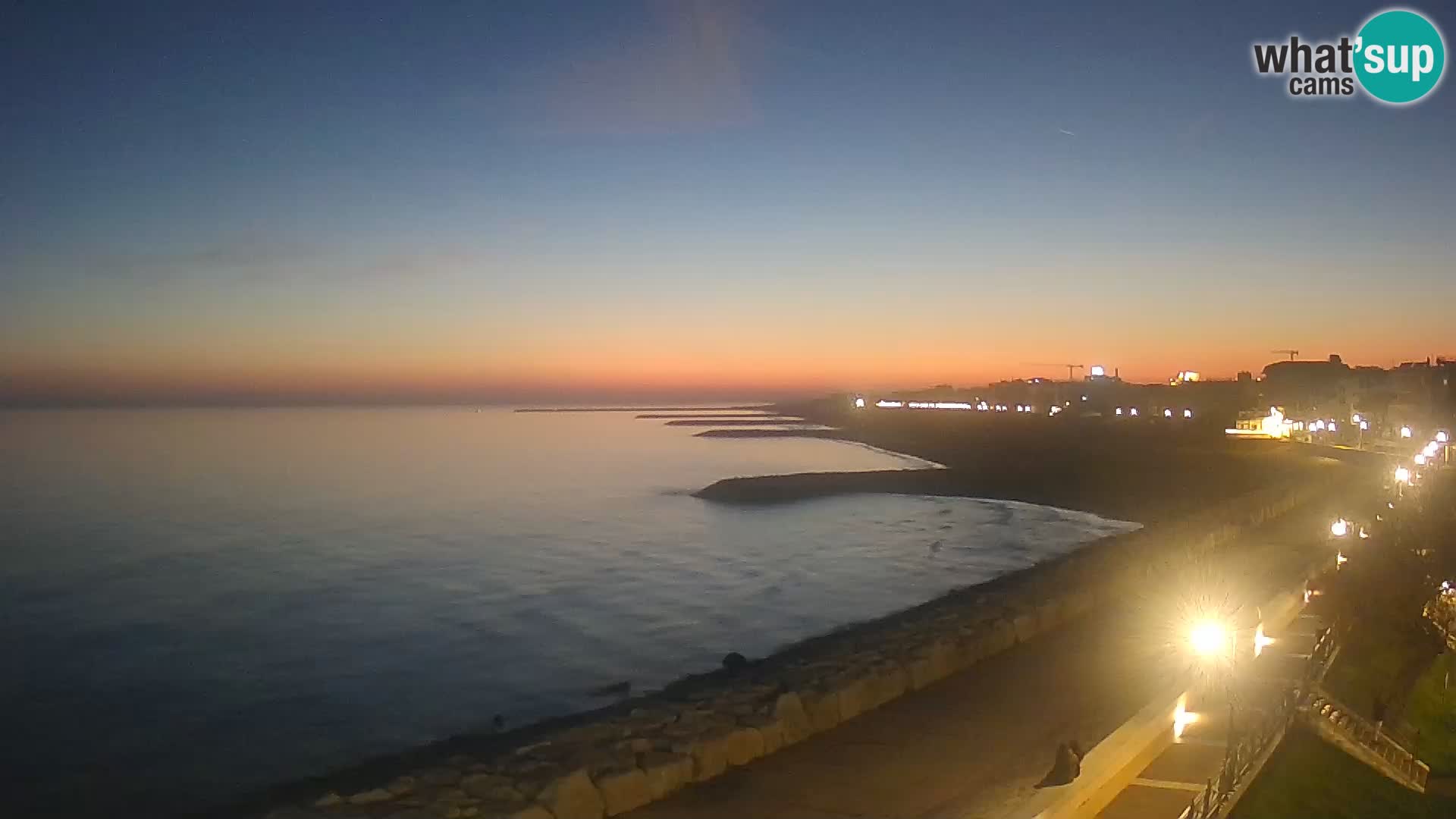 Webcam Caorle Ponente – Blick von Marinai di Caorle