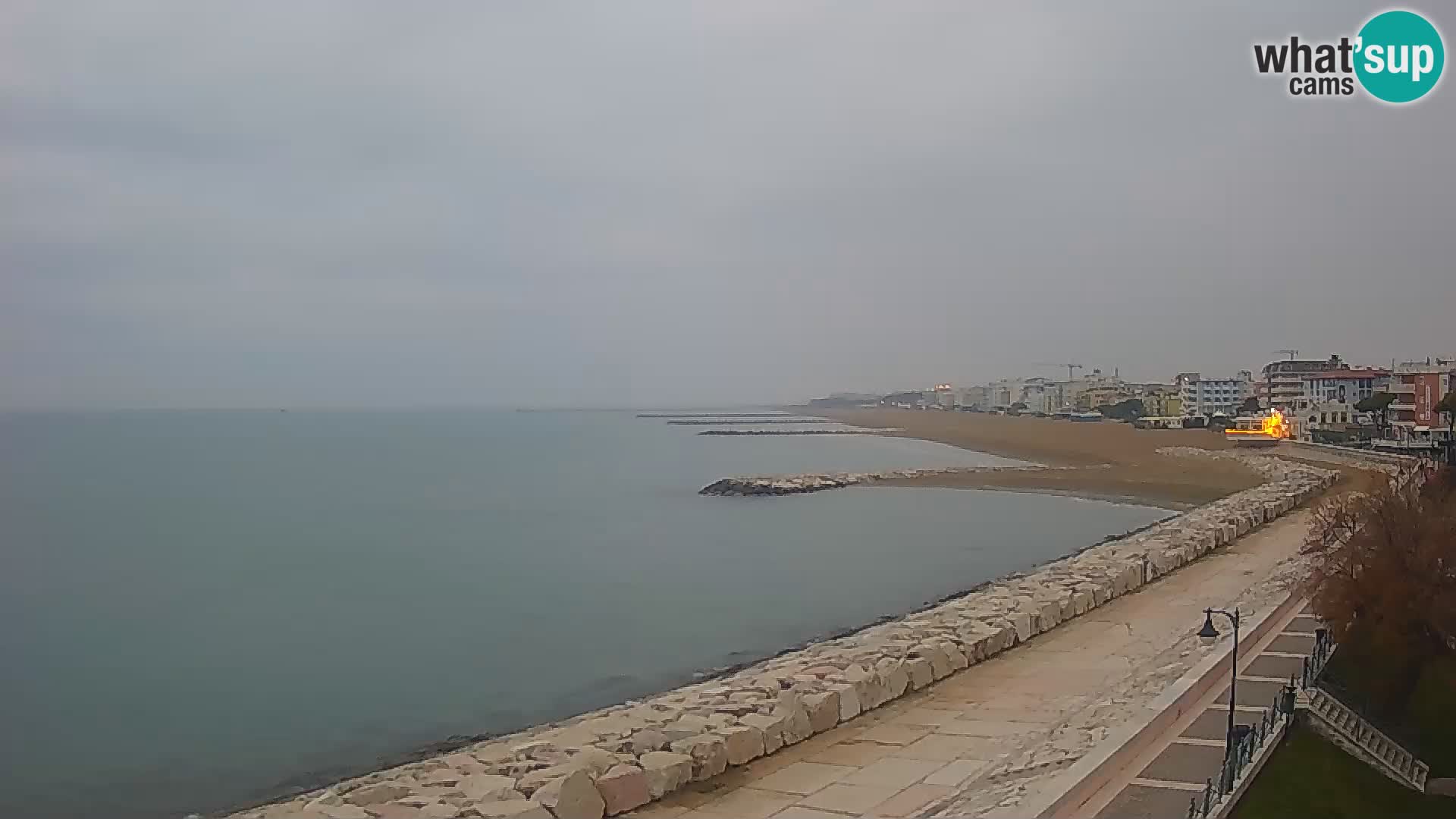 Webcam Caorle Ponente – Blick von Marinai di Caorle