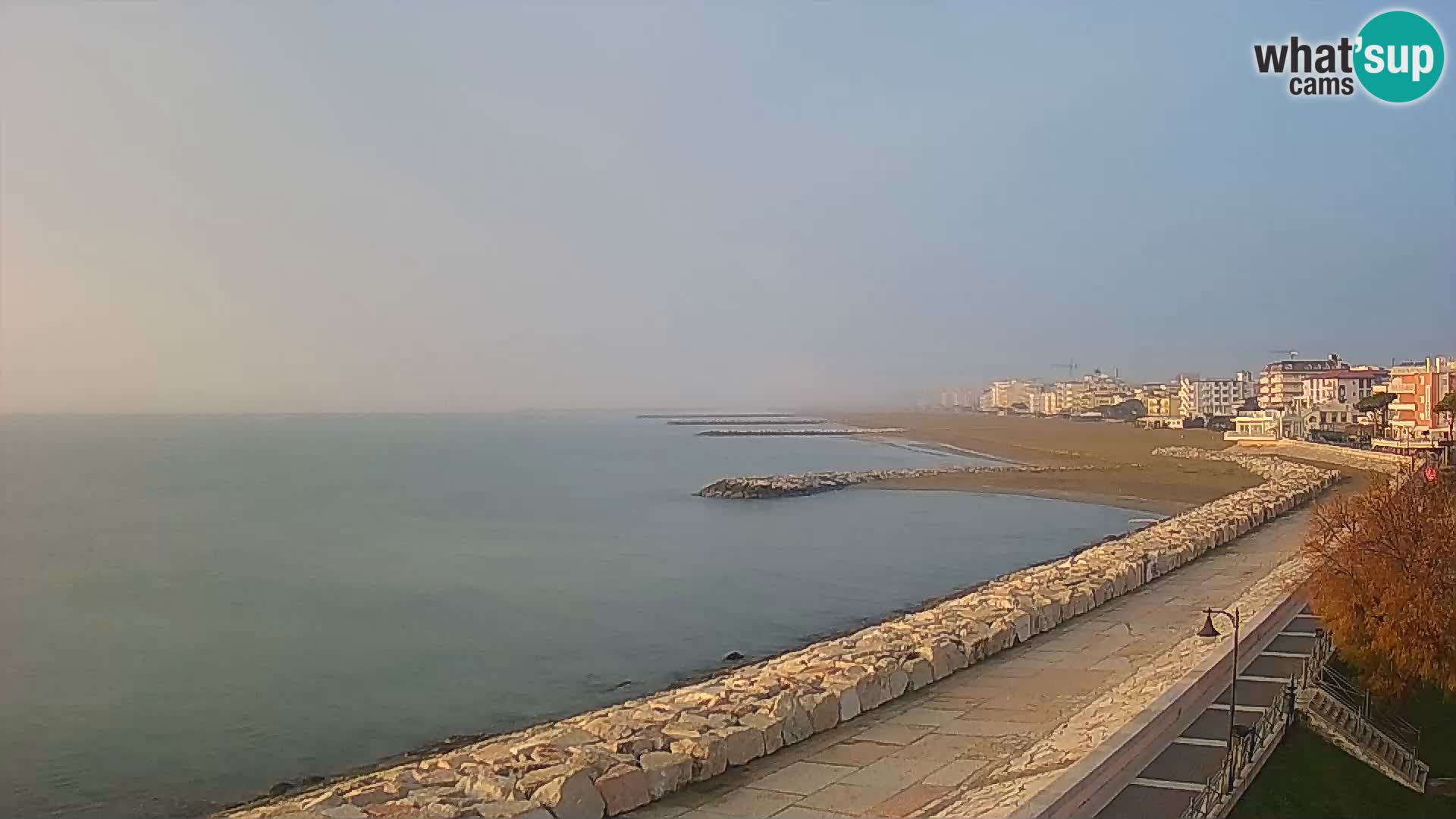 Webcam Caorle Ponente – Vue depuis les Marinai di Caorle