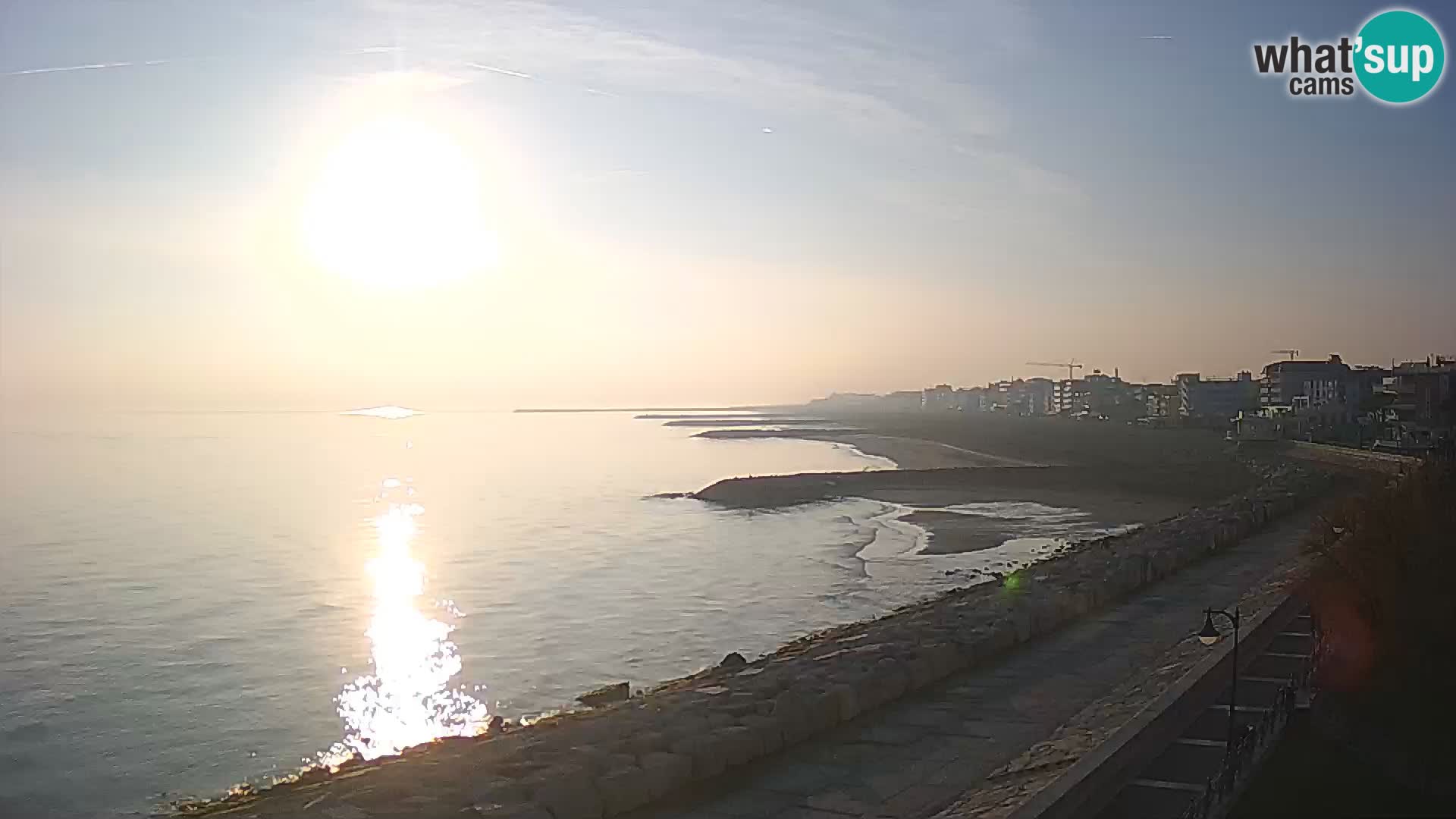 Webcam Caorle Ponente – Vue depuis les Marinai di Caorle
