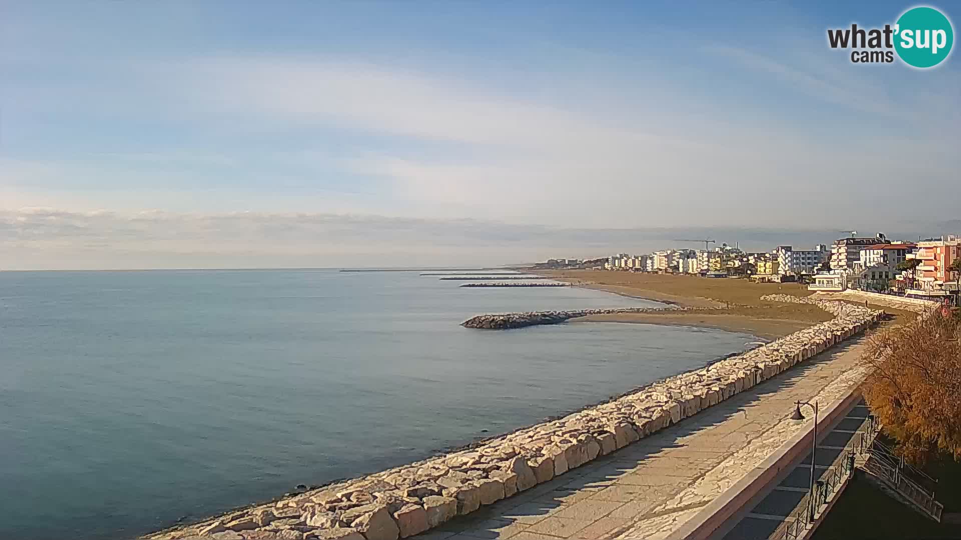 Webcam Caorle Ponente – Vue depuis les Marinai di Caorle
