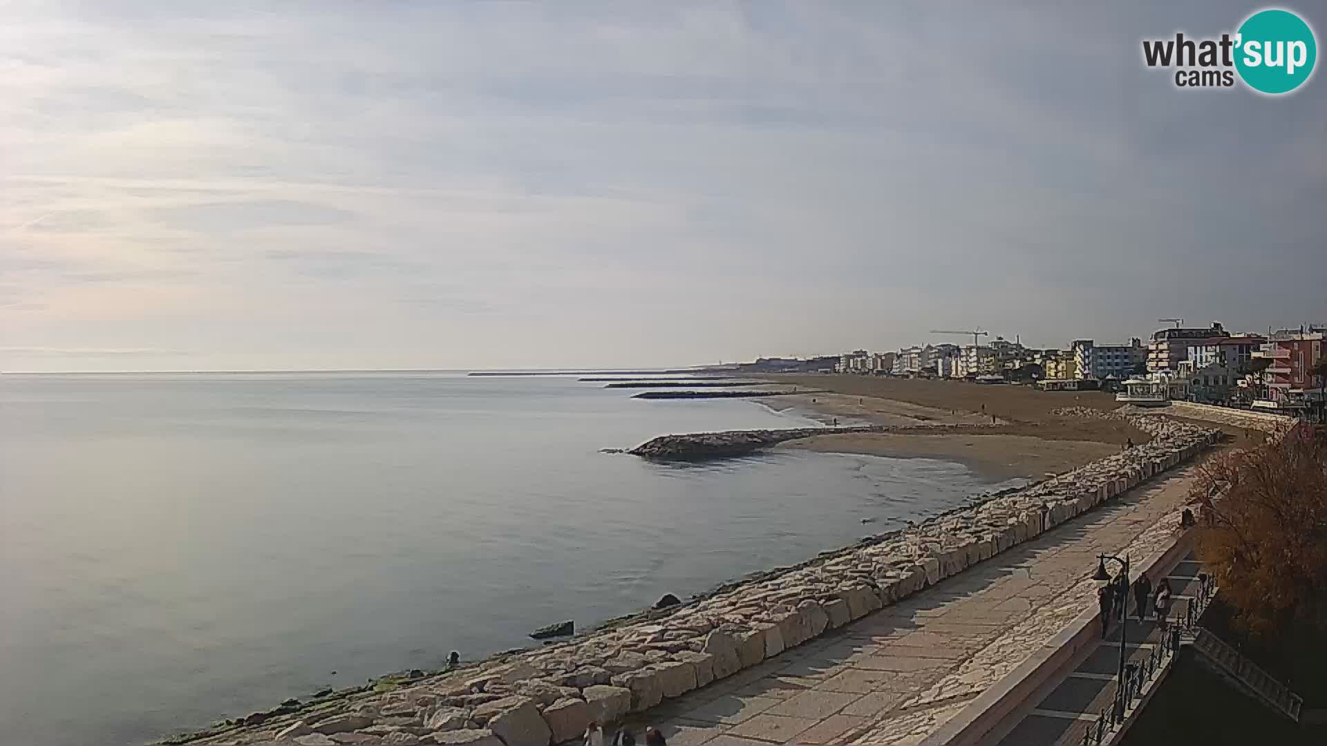 Webcam Caorle Ponente – Blick von Marinai di Caorle
