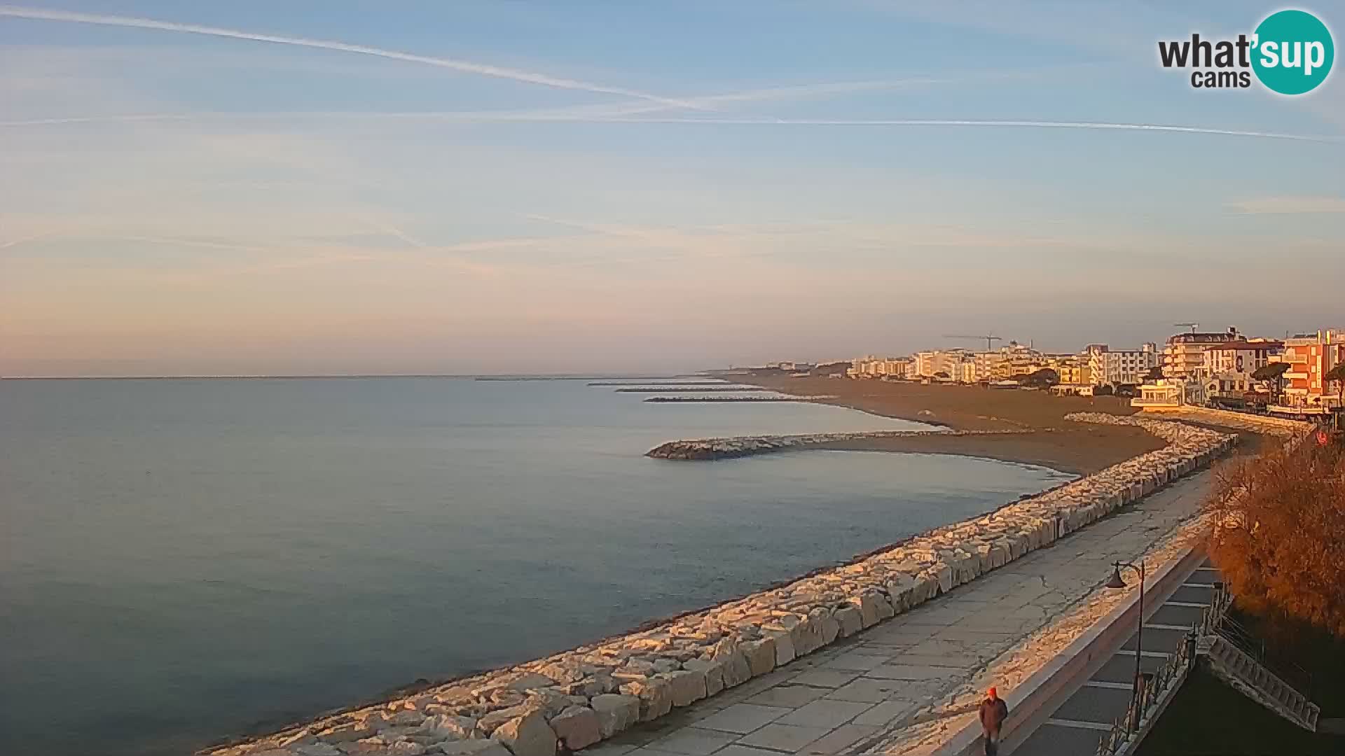 Webcam Caorle Ponente – Vue depuis les Marinai di Caorle