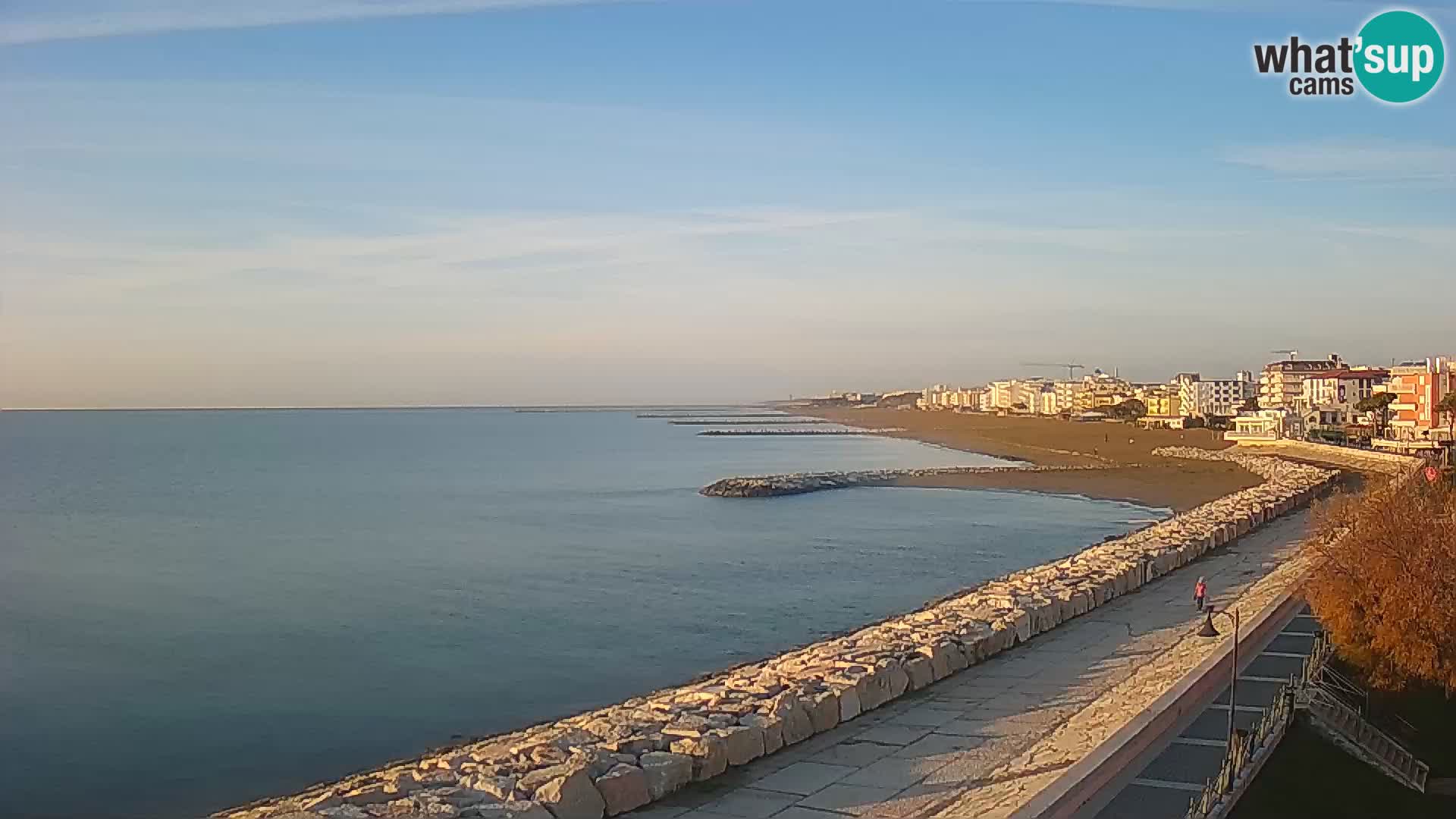 Webcam Caorle Ponente – Blick von Marinai di Caorle