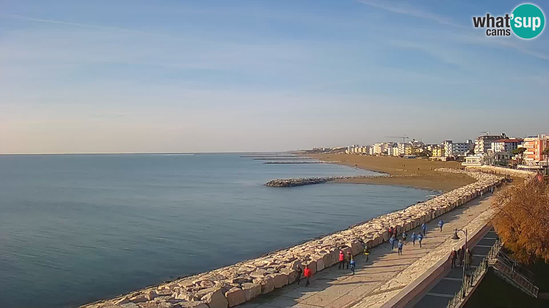 Webcam Caorle Ponente – Vue depuis les Marinai di Caorle