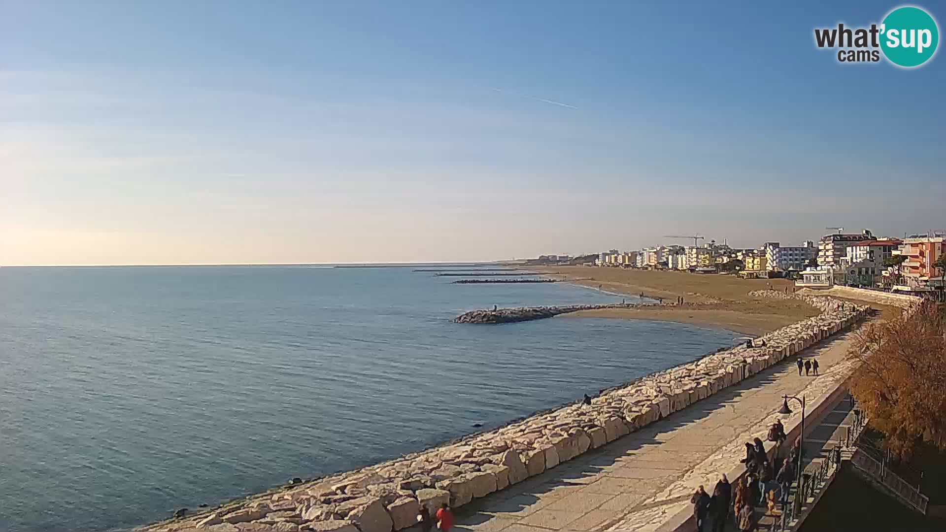 Webcam Caorle Ponente – Blick von Marinai di Caorle