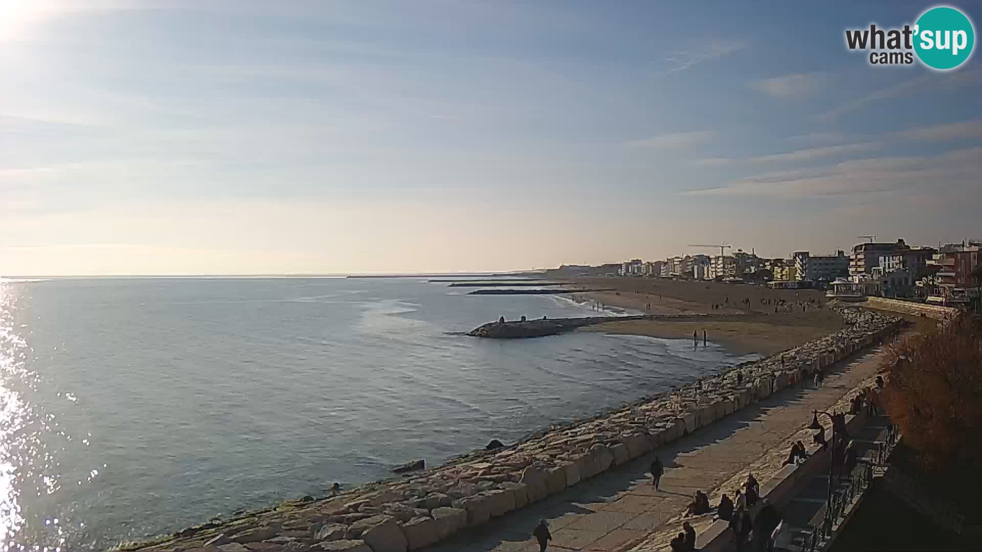 Webcam Caorle Ponente – Vue depuis les Marinai di Caorle