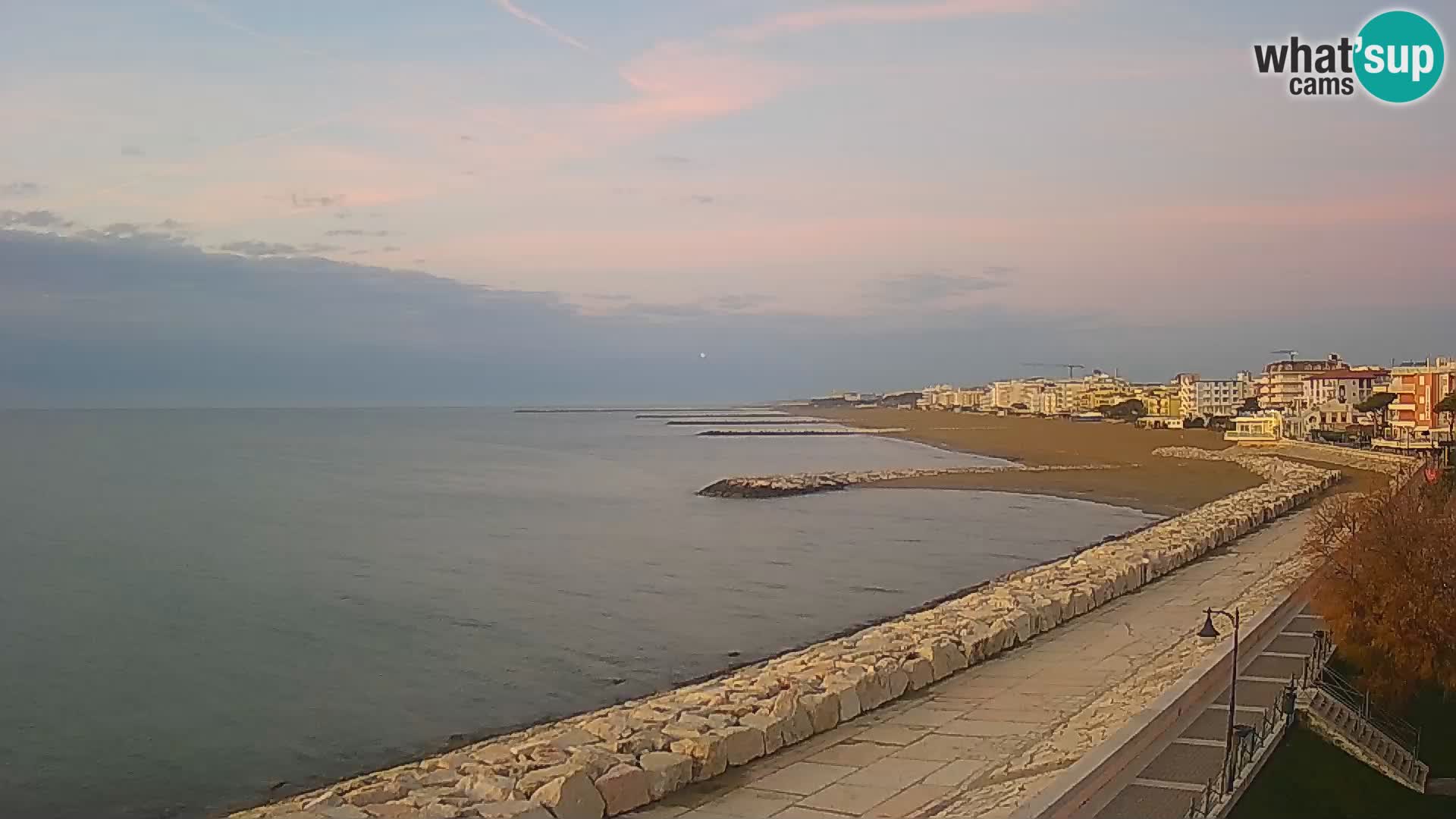 Webcam Caorle Ponente – Blick von Marinai di Caorle