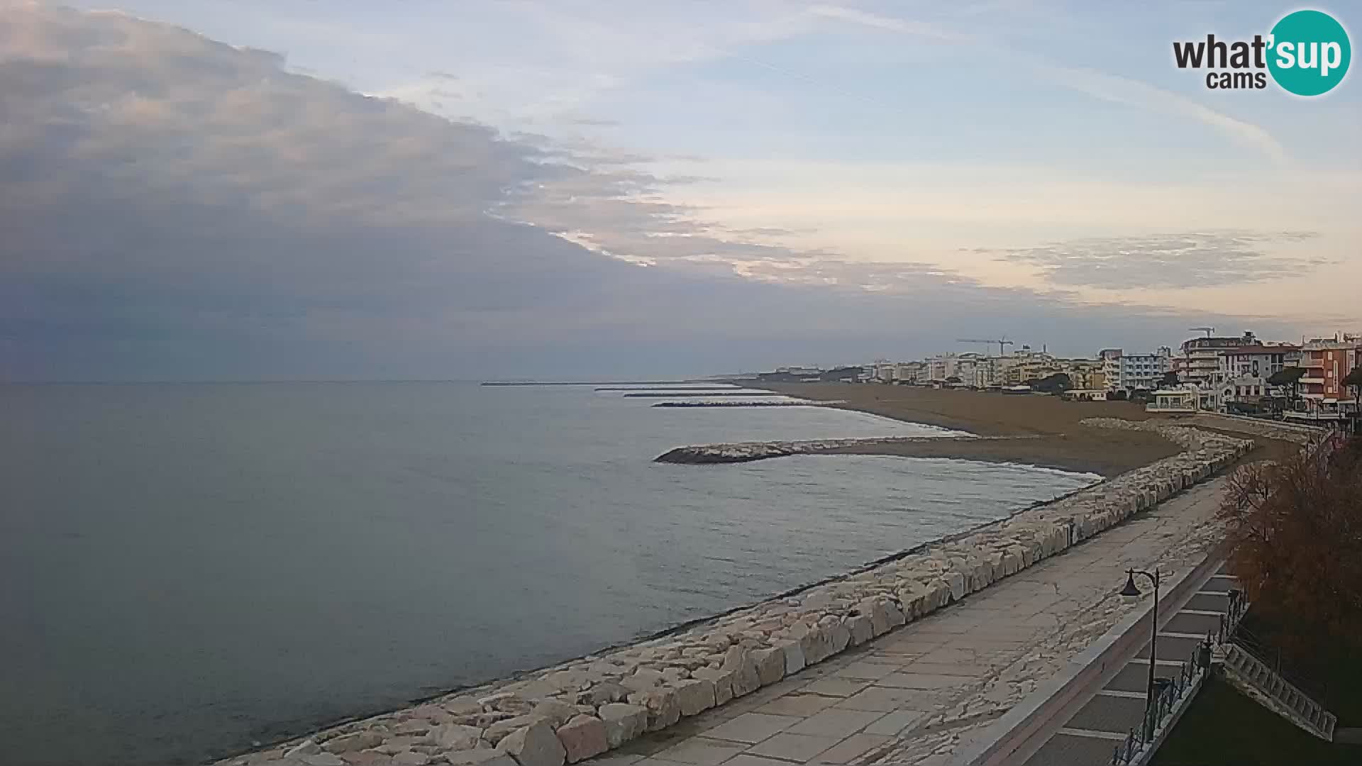 Webcam Caorle Ponente – Blick von Marinai di Caorle