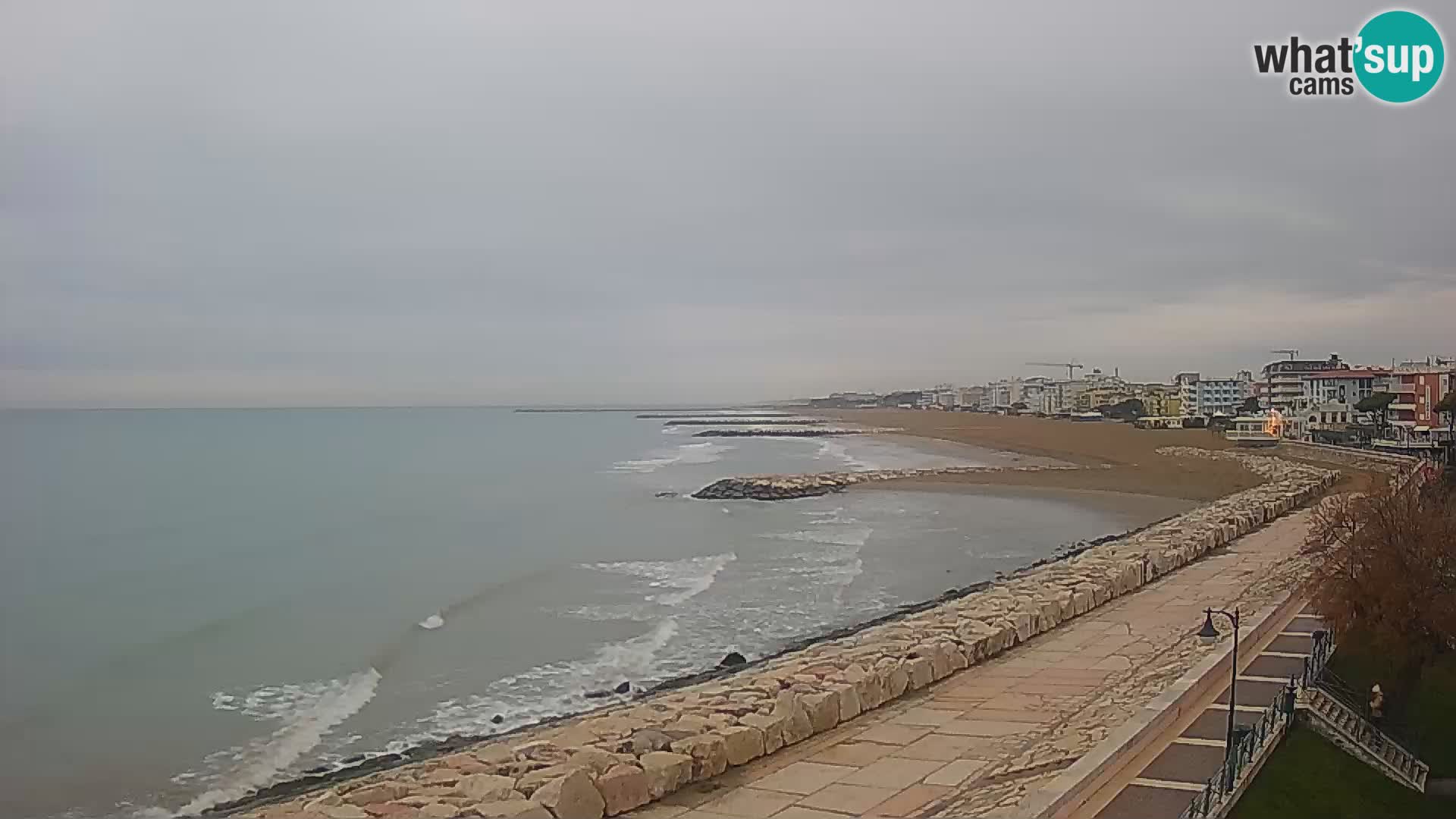 Webcam Caorle Ponente – Vue depuis les Marinai di Caorle
