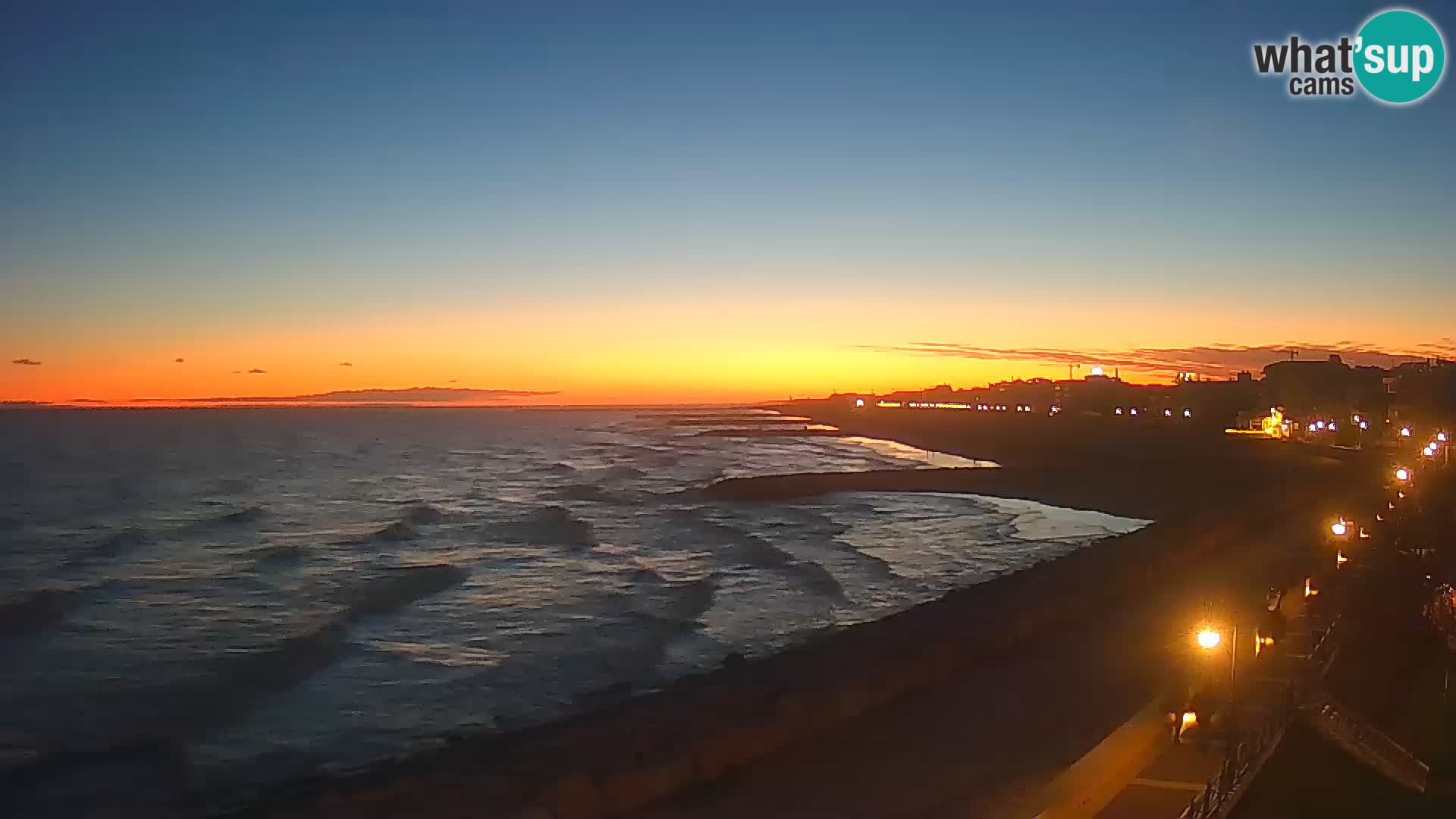 Webcam Caorle Ponente – Vue depuis les Marinai di Caorle