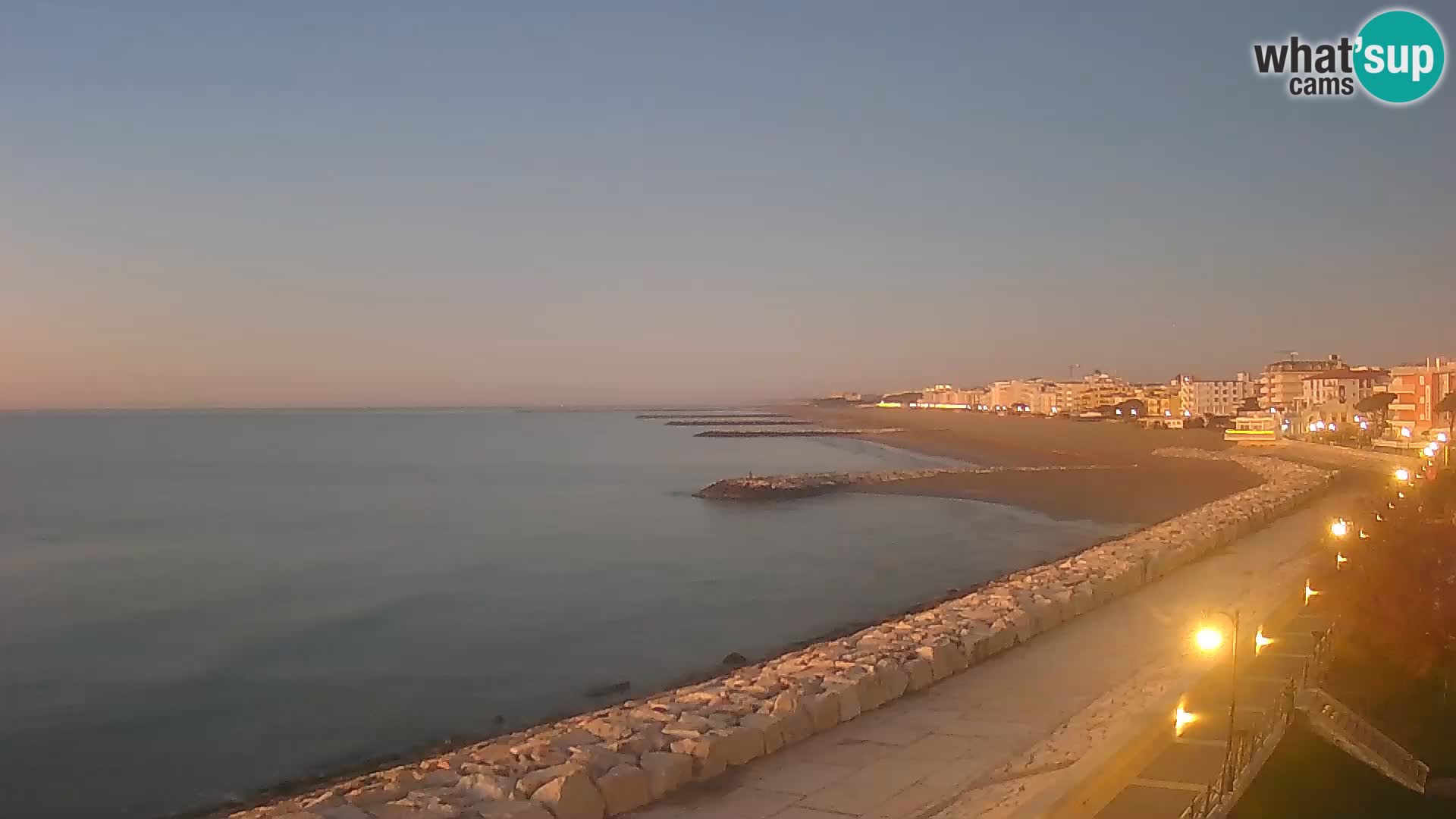 Webcam Caorle Ponente – Blick von Marinai di Caorle
